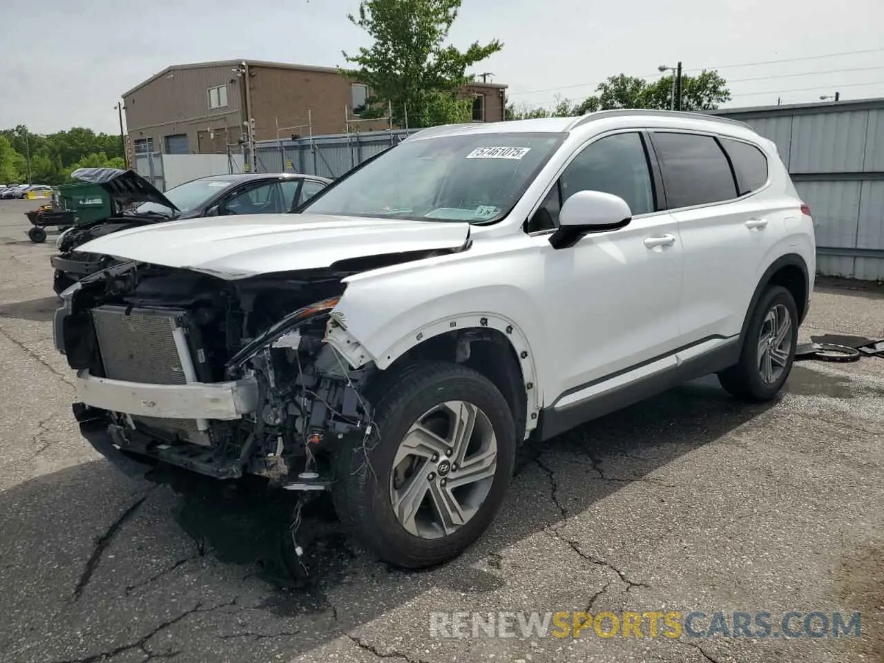 1 Photograph of a damaged car 5NMS2DAJ9MH310574 HYUNDAI SANTA FE 2021