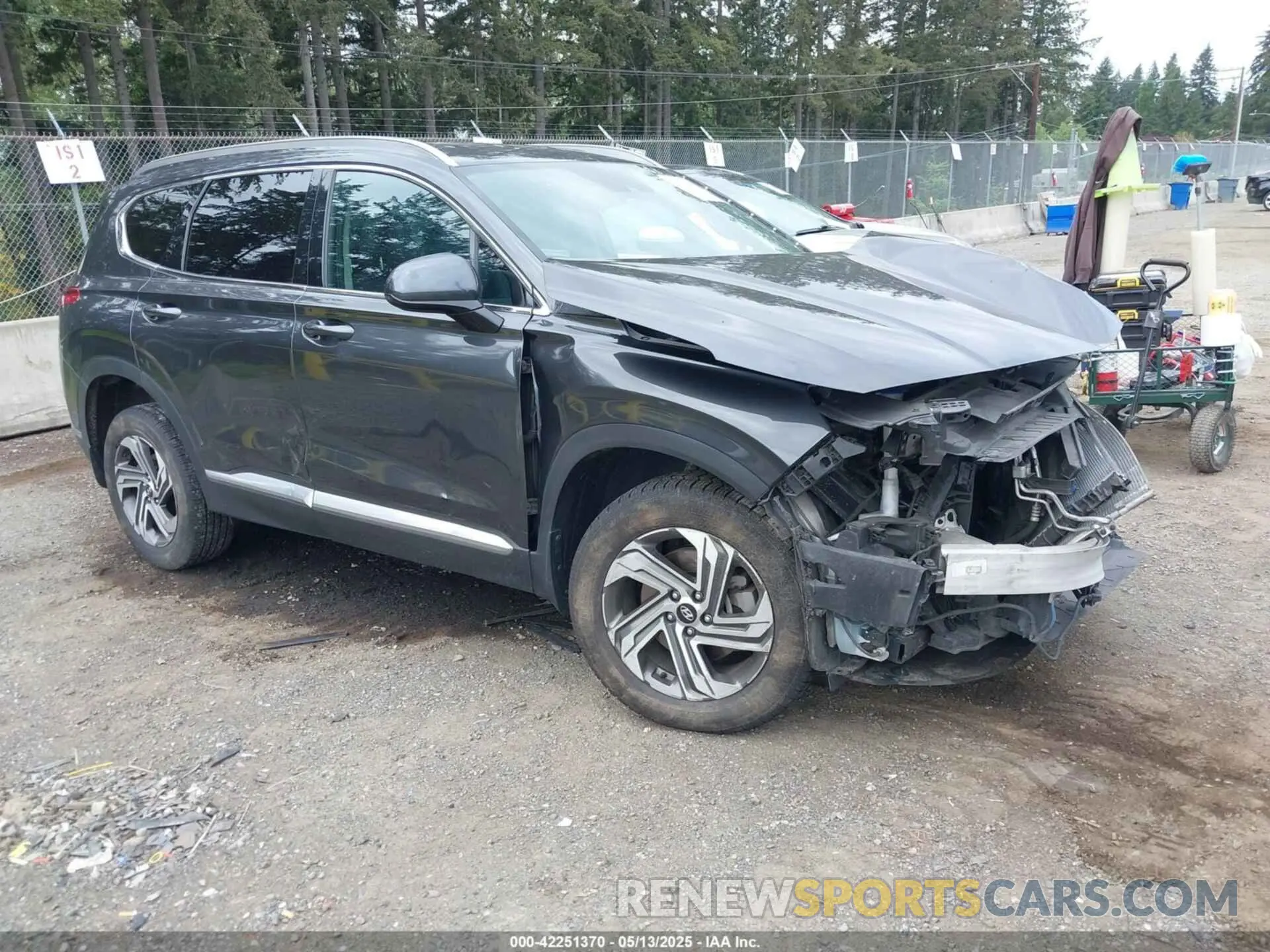 1 Photograph of a damaged car 5NMS2DAJXMH339730 HYUNDAI SANTA FE 2021
