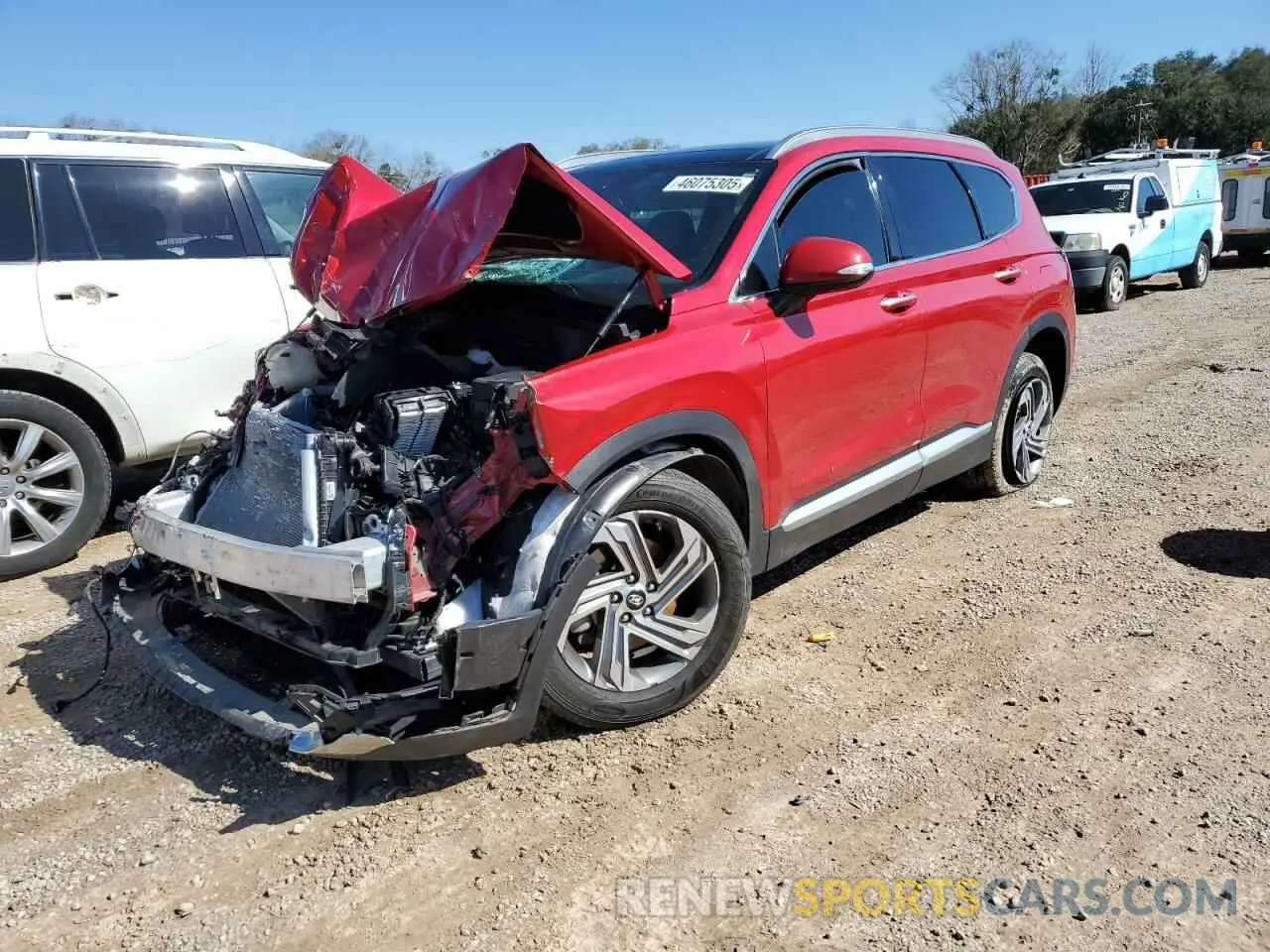 1 Photograph of a damaged car 5NMS34AJ0MH310783 HYUNDAI SANTA FE 2021