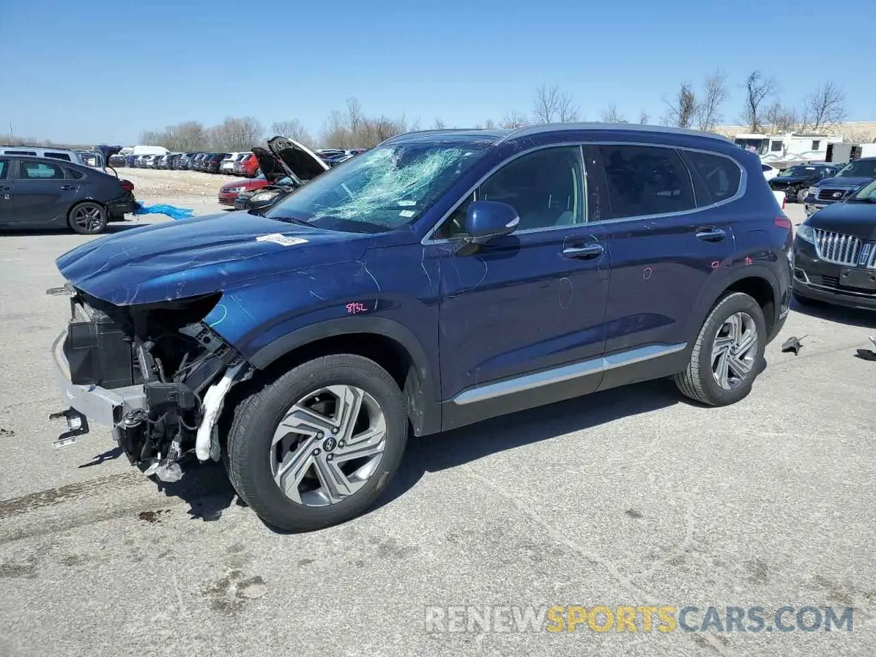 1 Photograph of a damaged car 5NMS34AJ4MH372087 HYUNDAI SANTA FE 2021
