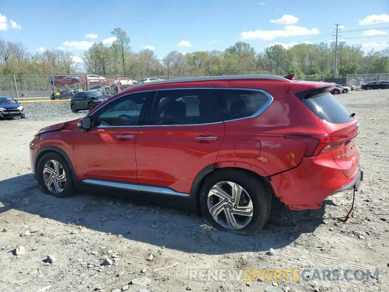 2 Photograph of a damaged car 5NMS34AJ6MH334585 HYUNDAI SANTA FE 2021