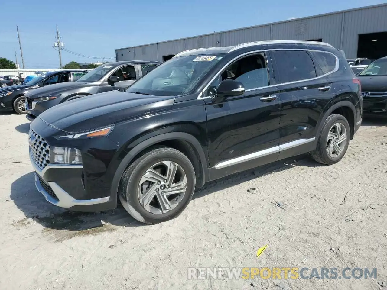 1 Photograph of a damaged car 5NMS34AJ7MH354747 HYUNDAI SANTA FE 2021