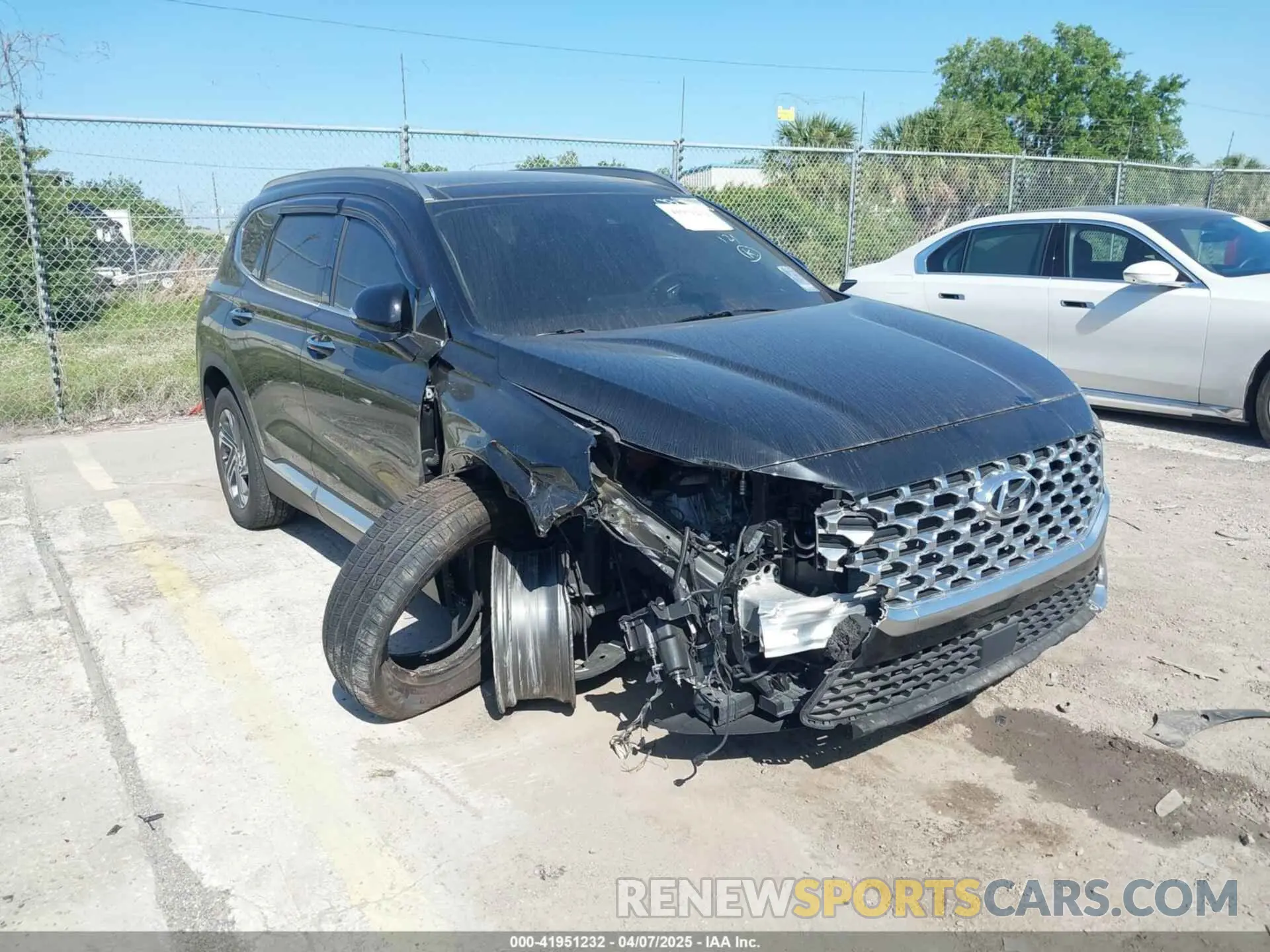 1 Photograph of a damaged car 5NMS34AJXMH307065 HYUNDAI SANTA FE 2021
