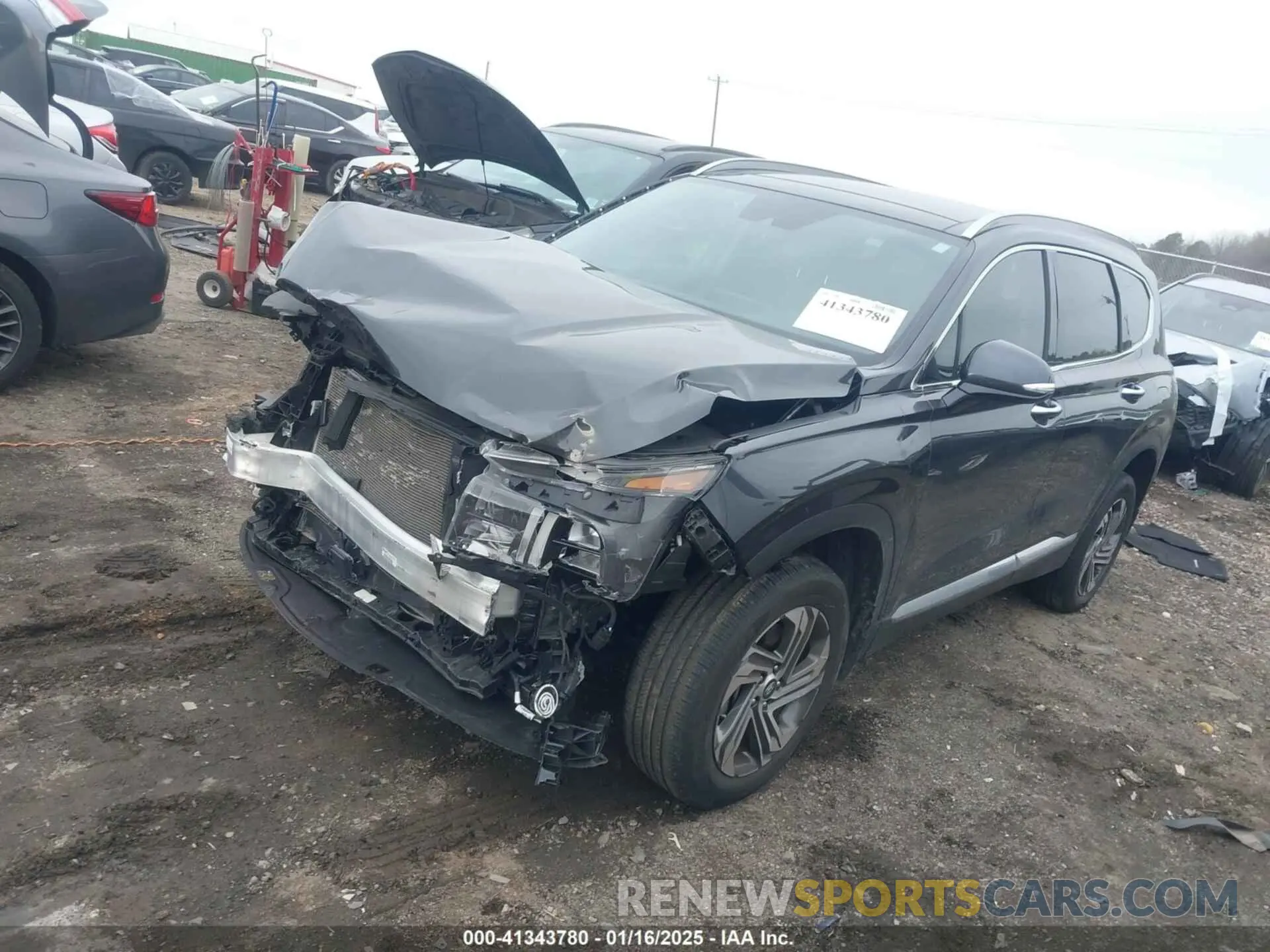 2 Photograph of a damaged car 5NMS3DAJ0MH340379 HYUNDAI SANTA FE 2021