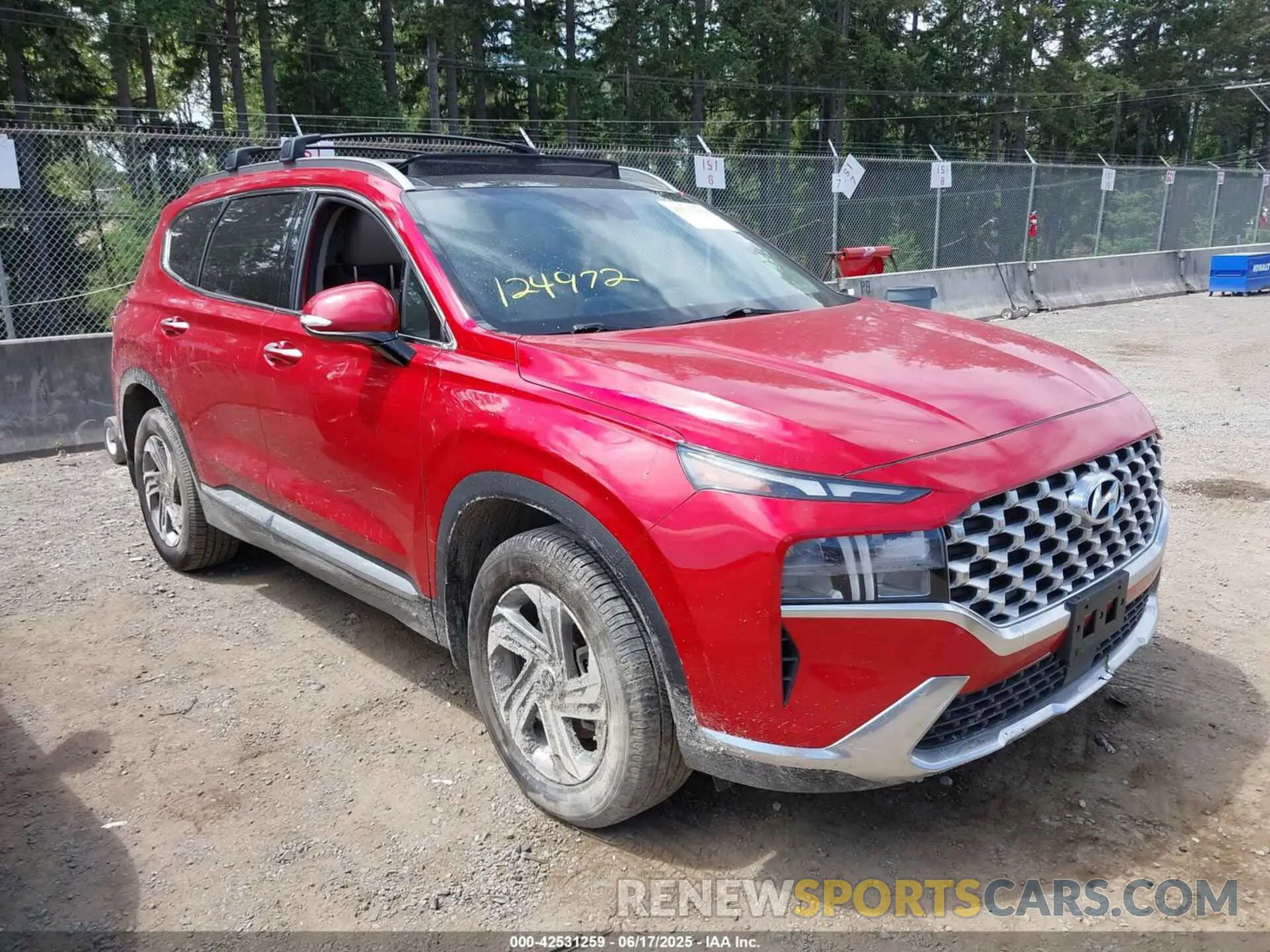 1 Photograph of a damaged car 5NMS3DAJ6MH372401 HYUNDAI SANTA FE 2021