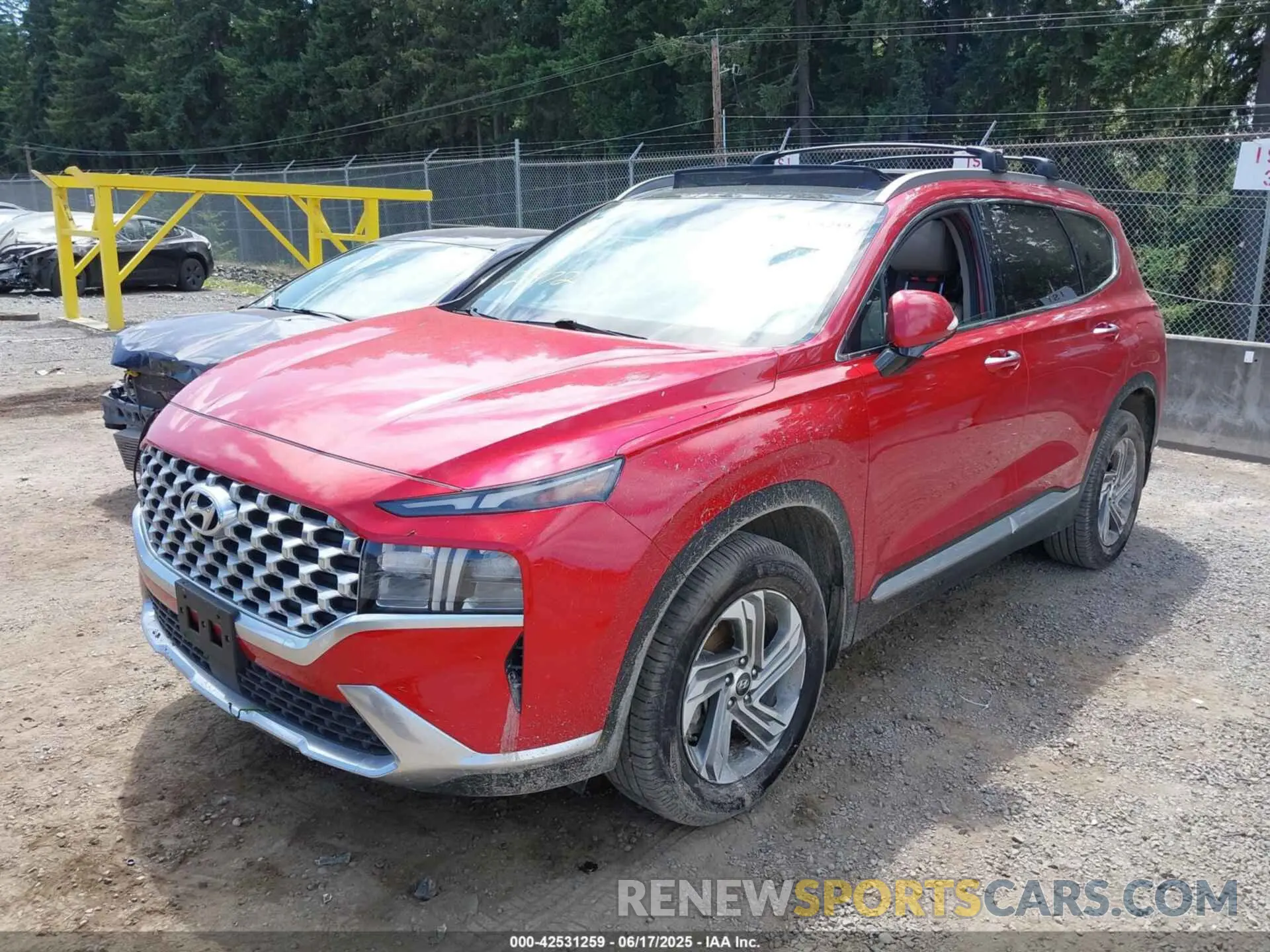 2 Photograph of a damaged car 5NMS3DAJ6MH372401 HYUNDAI SANTA FE 2021