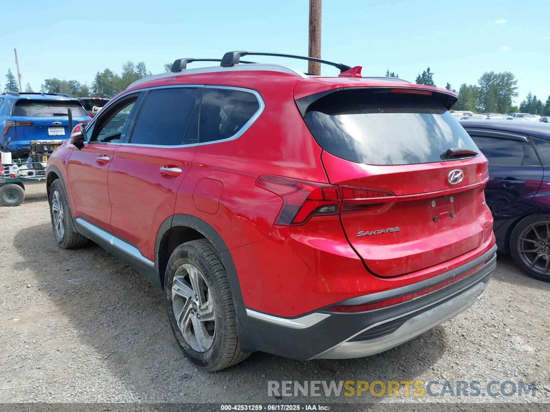 3 Photograph of a damaged car 5NMS3DAJ6MH372401 HYUNDAI SANTA FE 2021