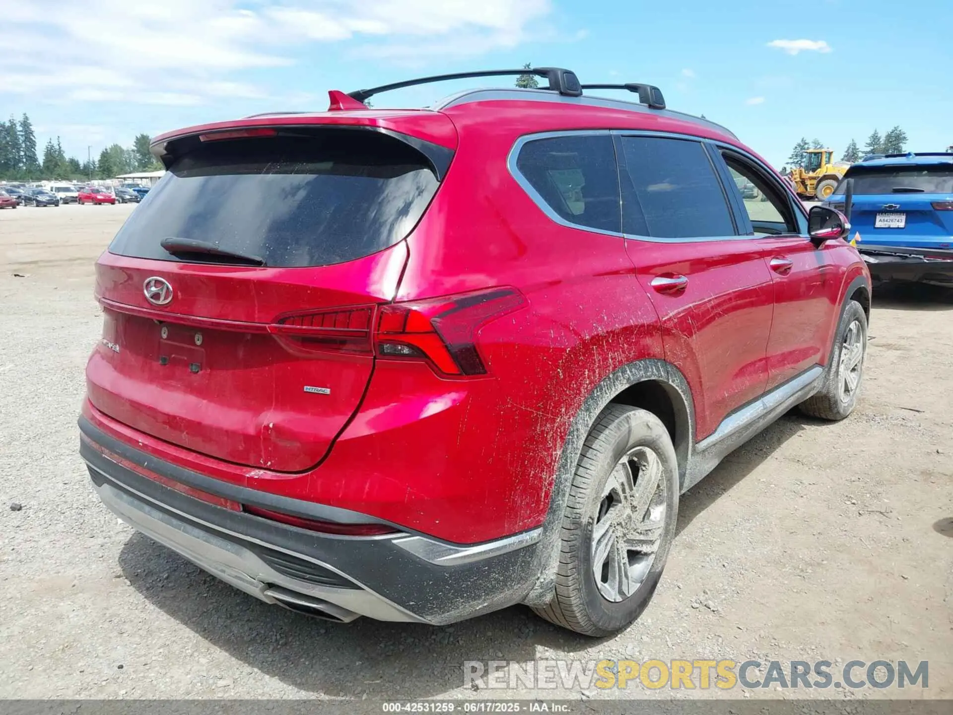 4 Photograph of a damaged car 5NMS3DAJ6MH372401 HYUNDAI SANTA FE 2021