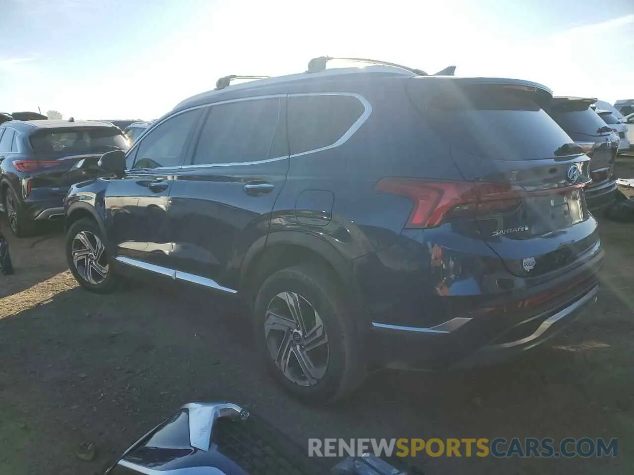 2 Photograph of a damaged car 5NMS3DAJ9MH369640 HYUNDAI SANTA FE 2021