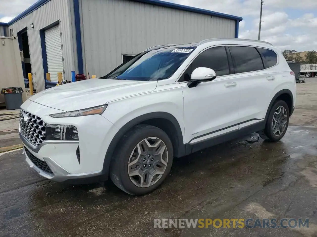 1 Photograph of a damaged car 5NMS44AL1MH318793 HYUNDAI SANTA FE 2021