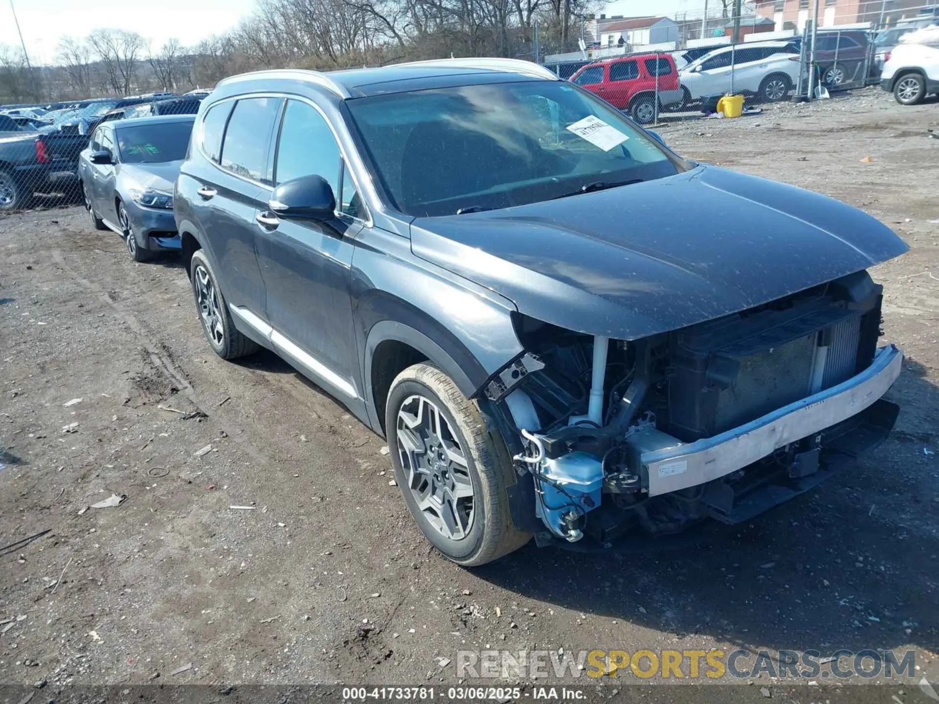 1 Photograph of a damaged car 5NMS44AL1MH344651 HYUNDAI SANTA FE 2021