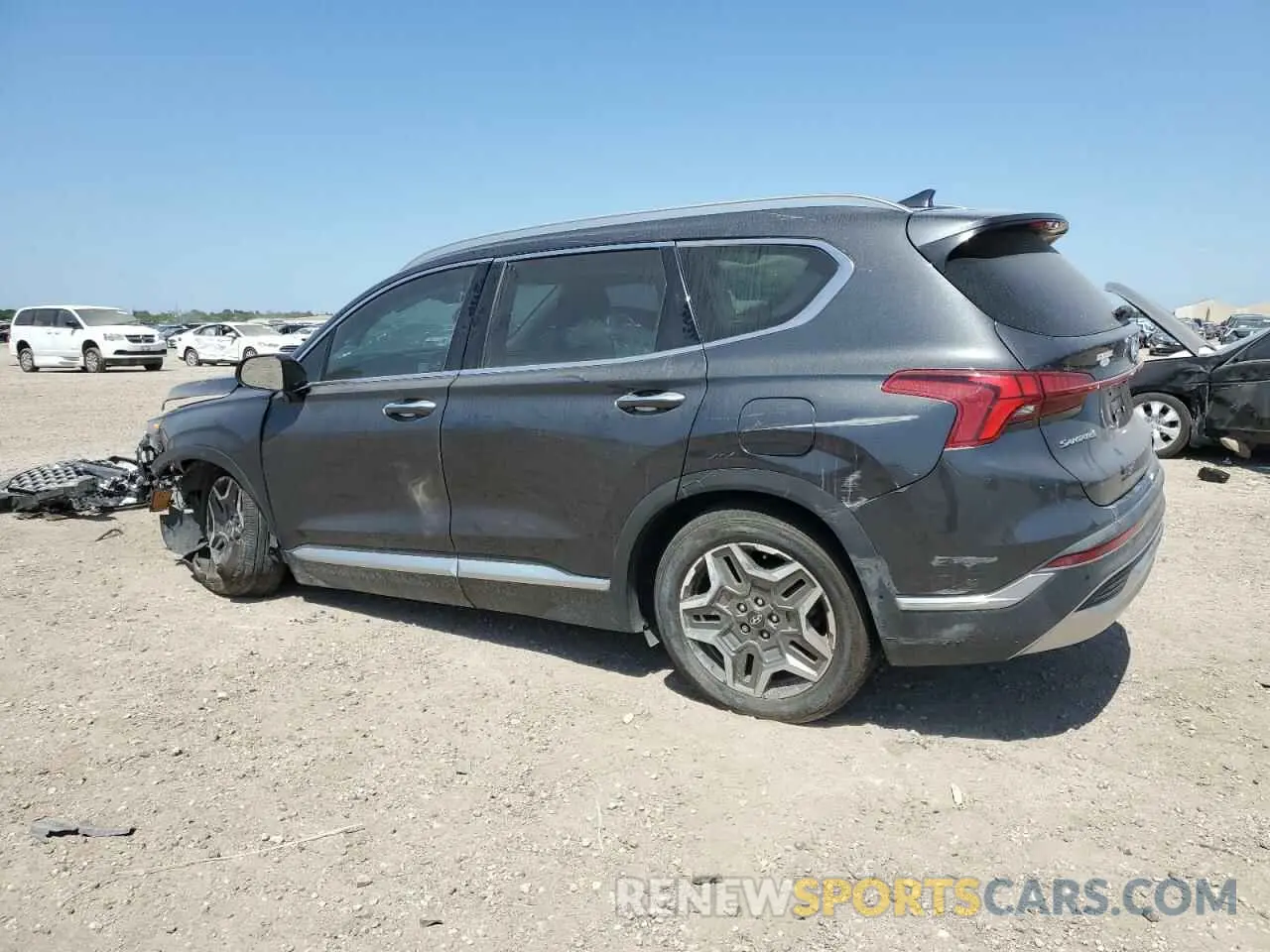 2 Photograph of a damaged car 5NMS44AL6MH315212 HYUNDAI SANTA FE 2021