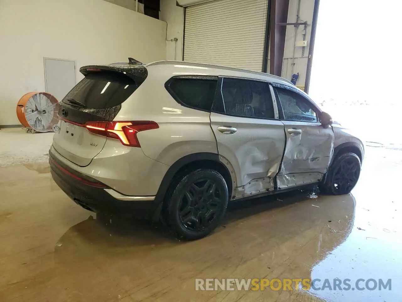 3 Photograph of a damaged car 5NMS44AL6MH334925 HYUNDAI SANTA FE 2021