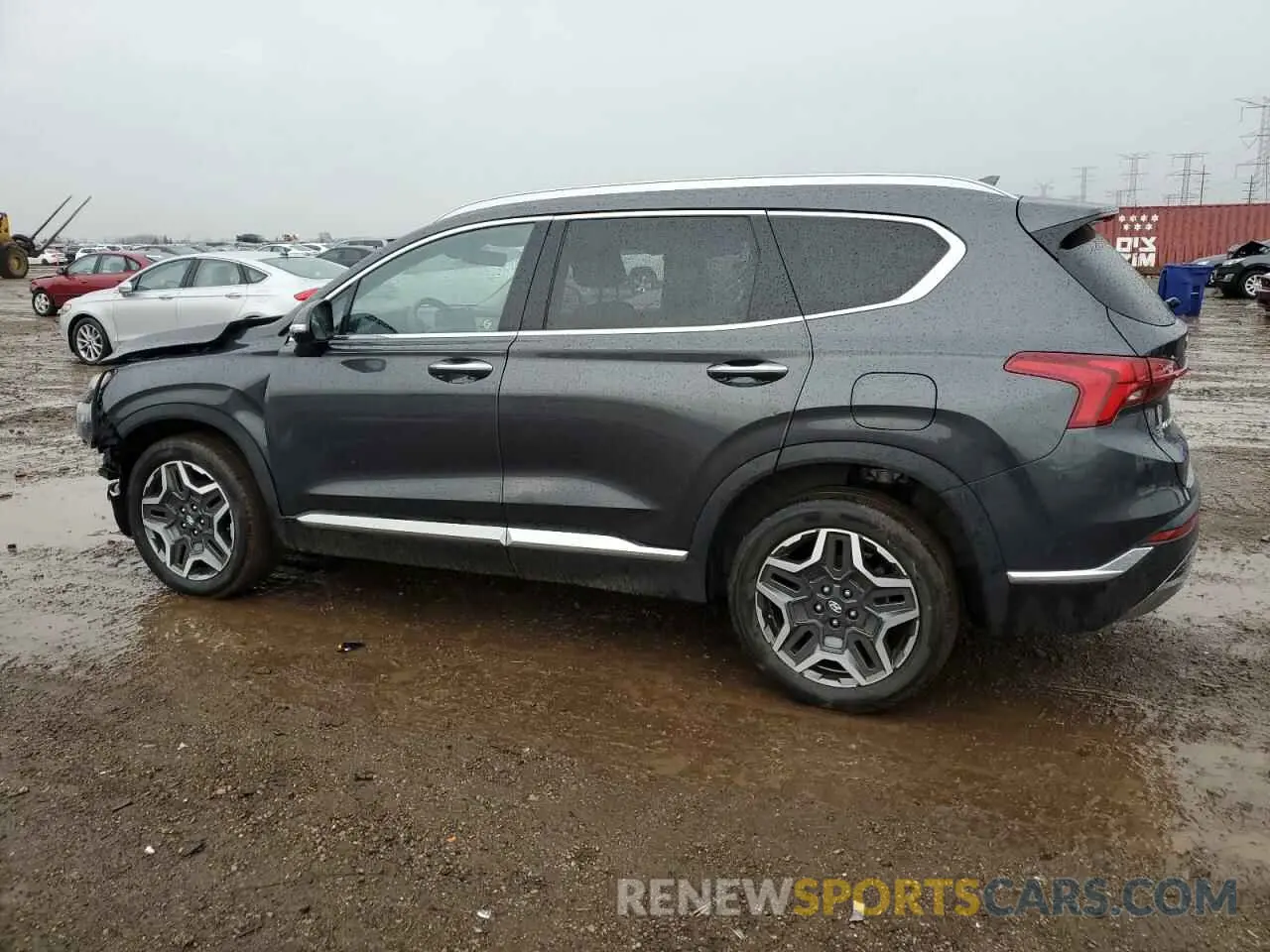 2 Photograph of a damaged car 5NMS44AL6MH335928 HYUNDAI SANTA FE 2021