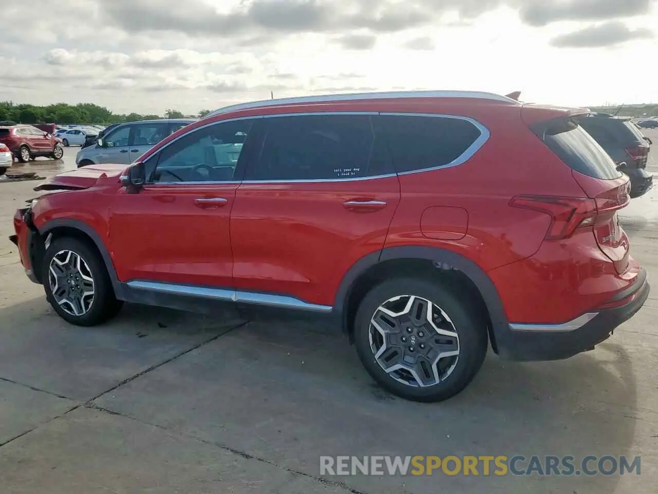 2 Photograph of a damaged car 5NMS44AL6MH336531 HYUNDAI SANTA FE 2021