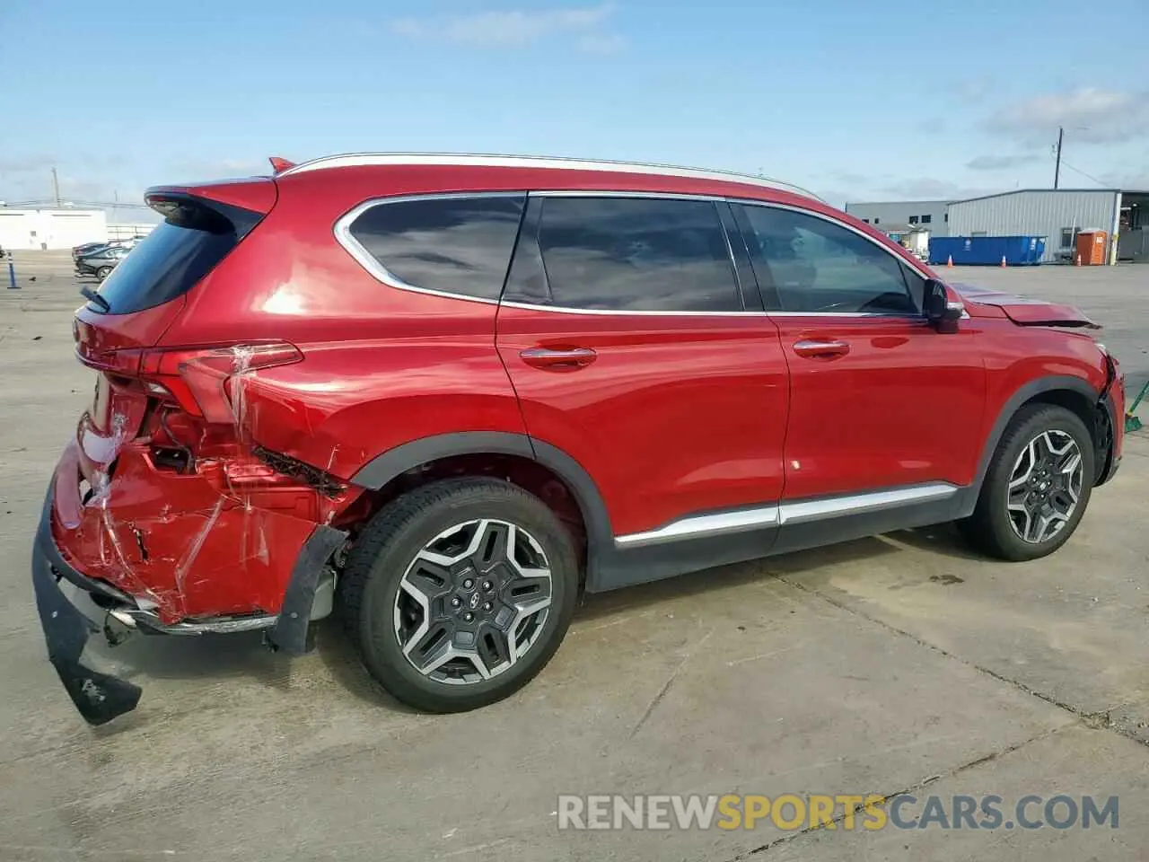 3 Photograph of a damaged car 5NMS44AL6MH336531 HYUNDAI SANTA FE 2021