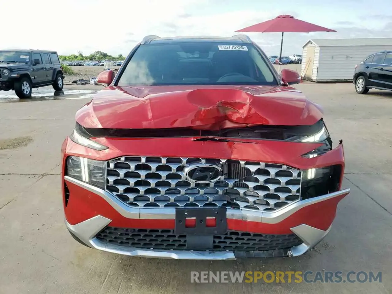 5 Photograph of a damaged car 5NMS44AL6MH336531 HYUNDAI SANTA FE 2021