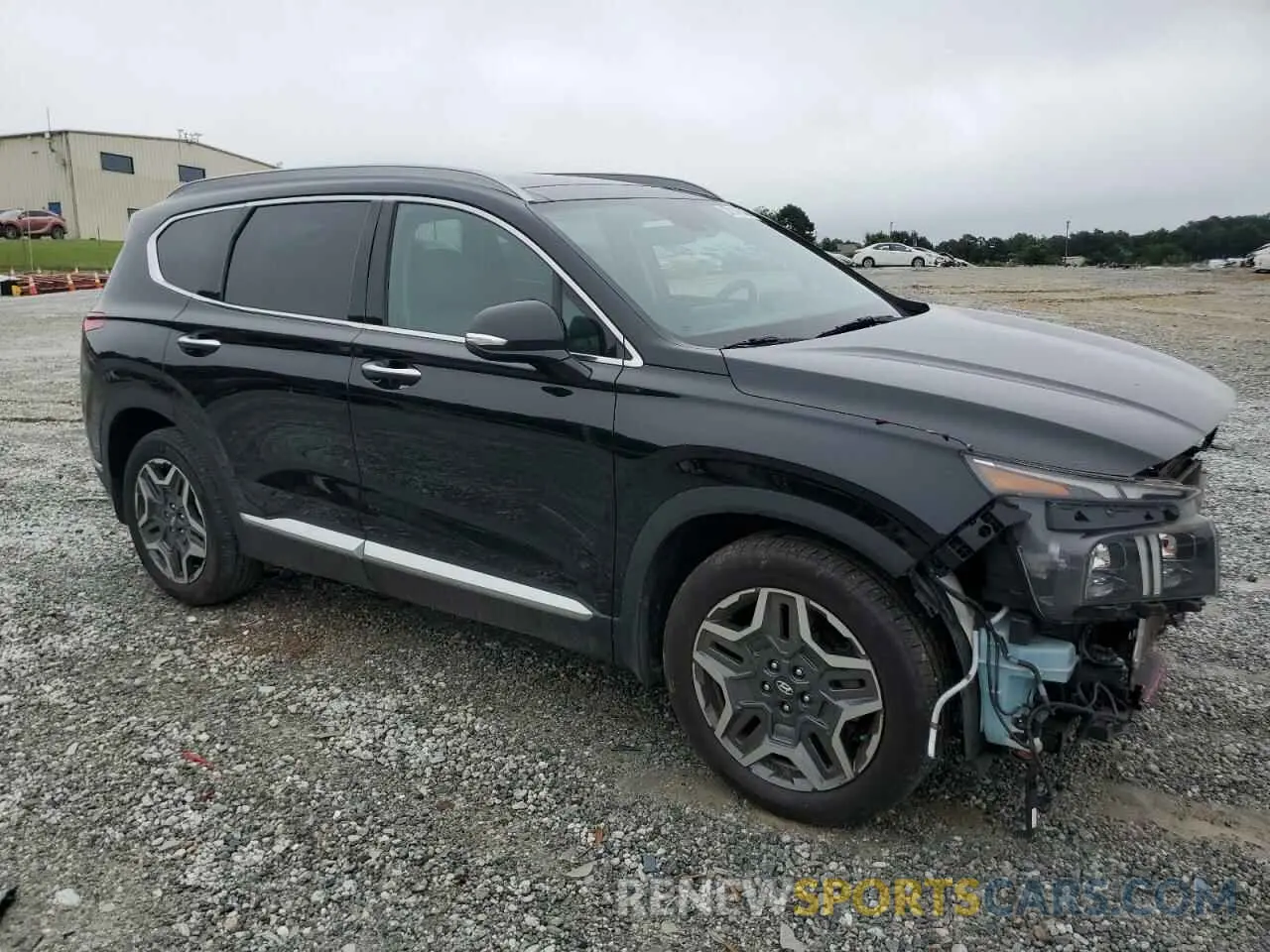 4 Photograph of a damaged car 5NMS44AL6MH347299 HYUNDAI SANTA FE 2021