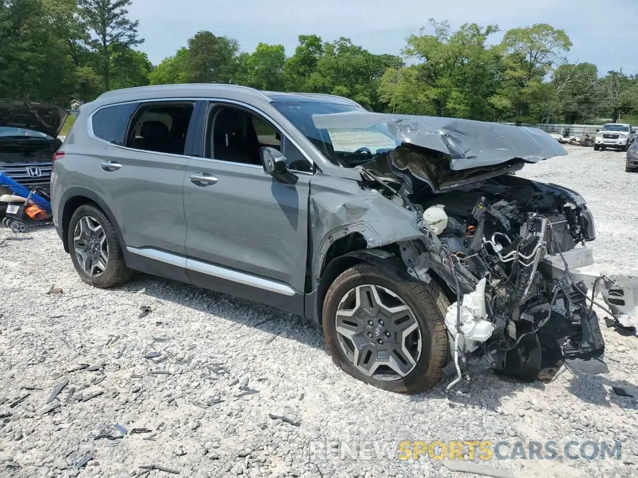 4 Photograph of a damaged car 5NMS44ALXMH323099 HYUNDAI SANTA FE 2021