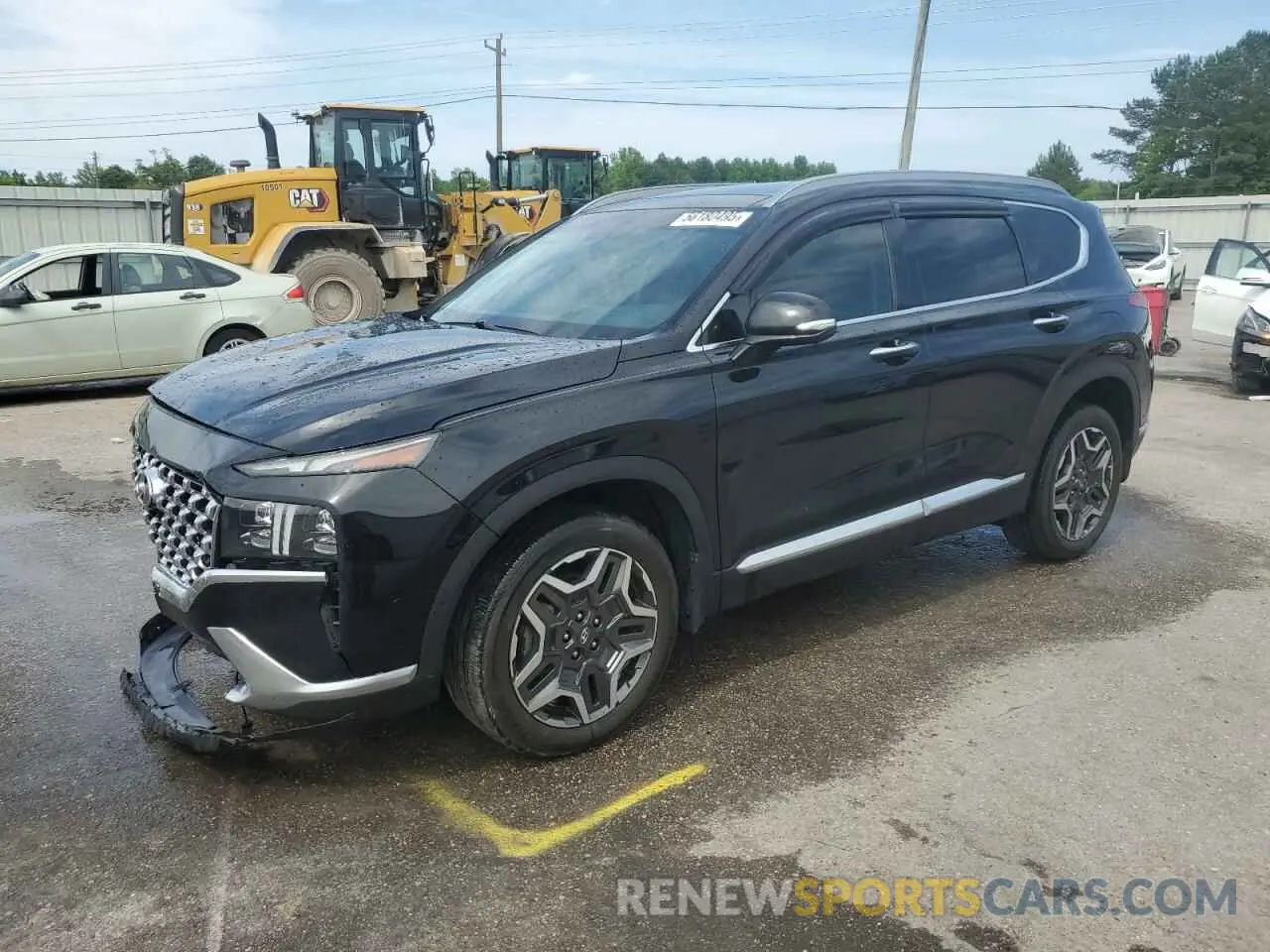 1 Photograph of a damaged car 5NMS44ALXMH335463 HYUNDAI SANTA FE 2021