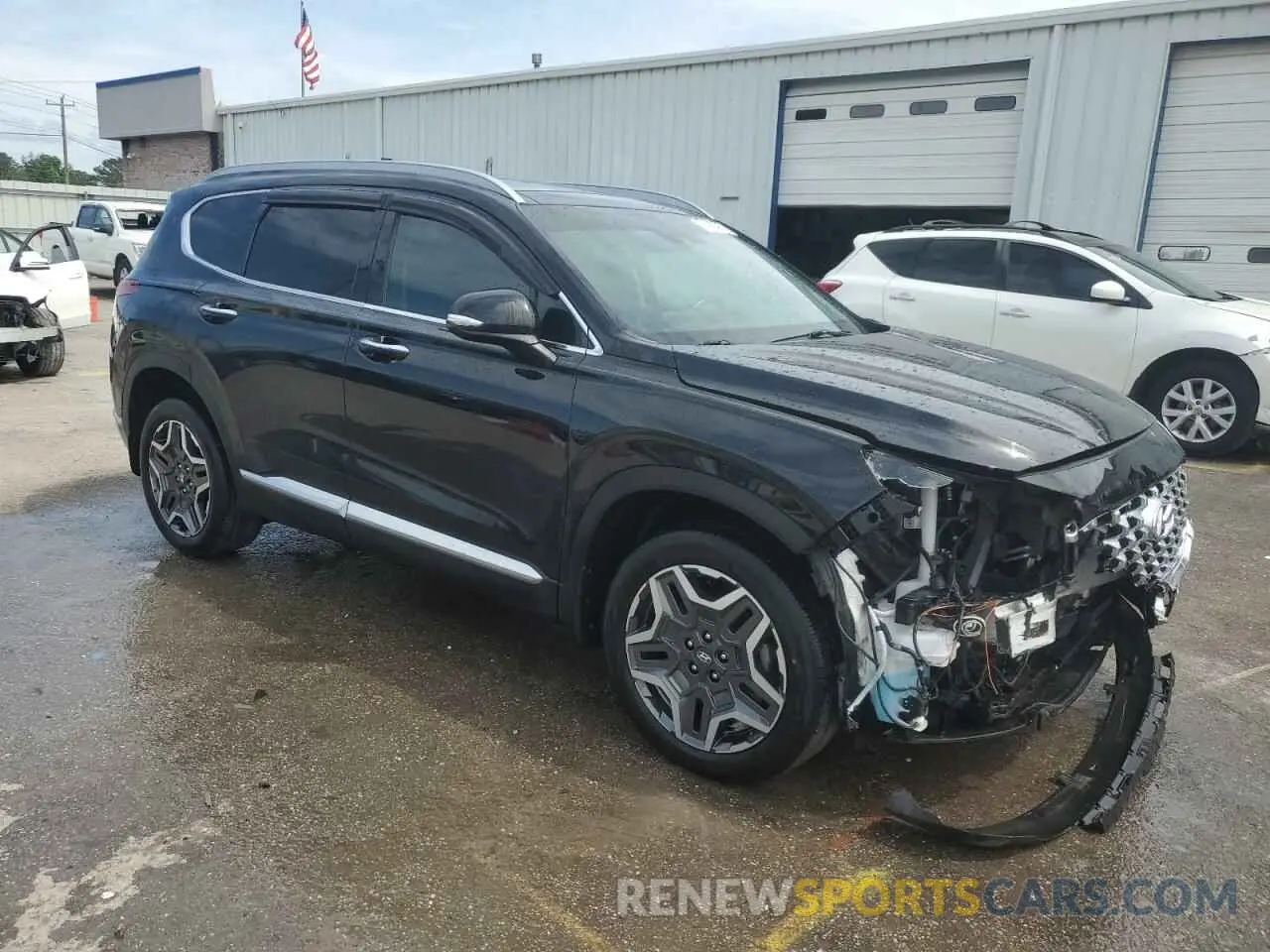 4 Photograph of a damaged car 5NMS44ALXMH335463 HYUNDAI SANTA FE 2021