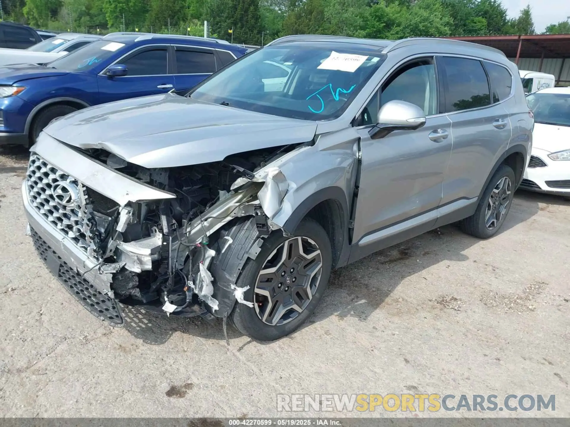 2 Photograph of a damaged car 5NMS4DAL1MH332161 HYUNDAI SANTA FE 2021