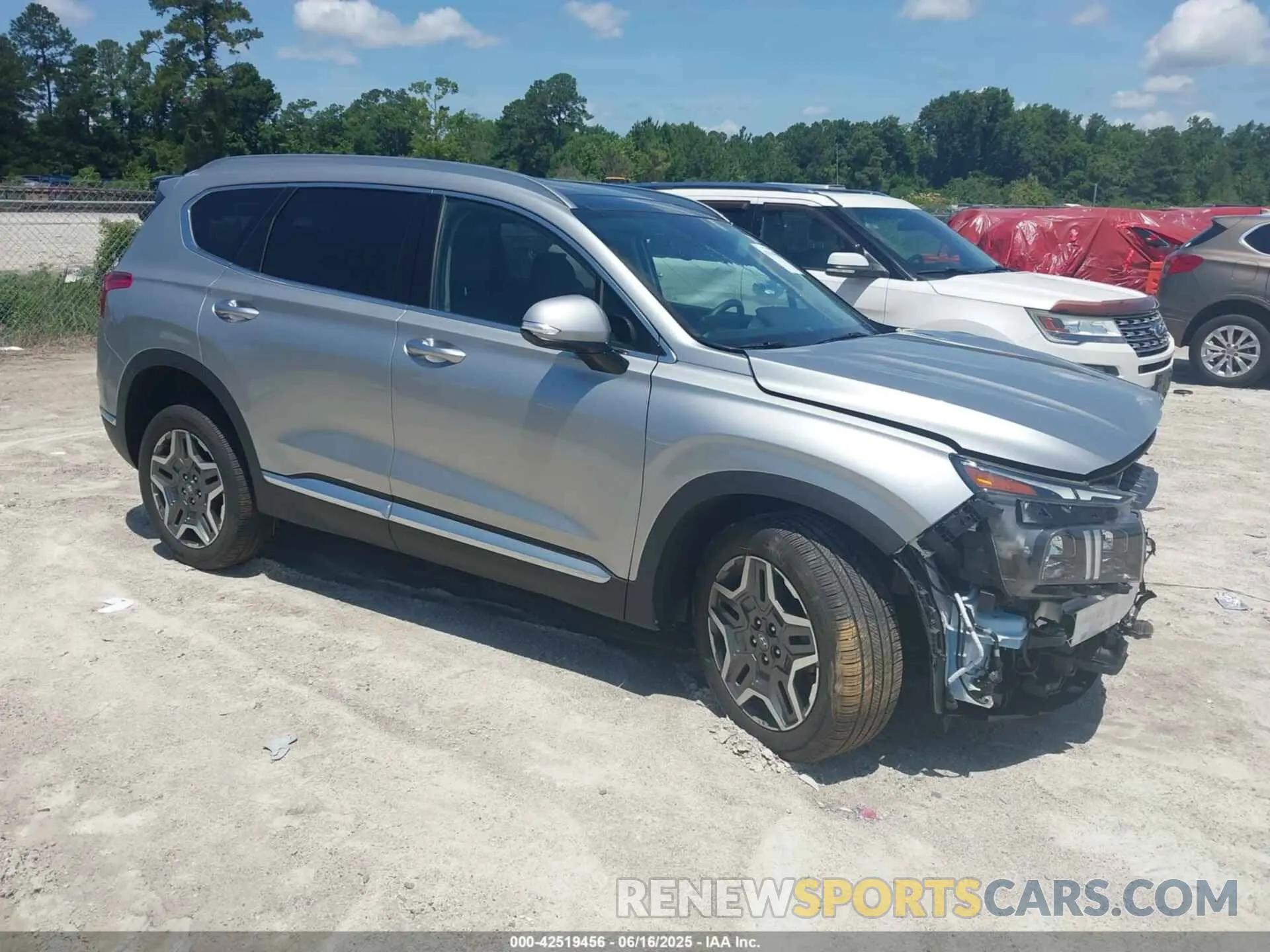 1 Photograph of a damaged car 5NMS4DAL8MH356537 HYUNDAI SANTA FE 2021