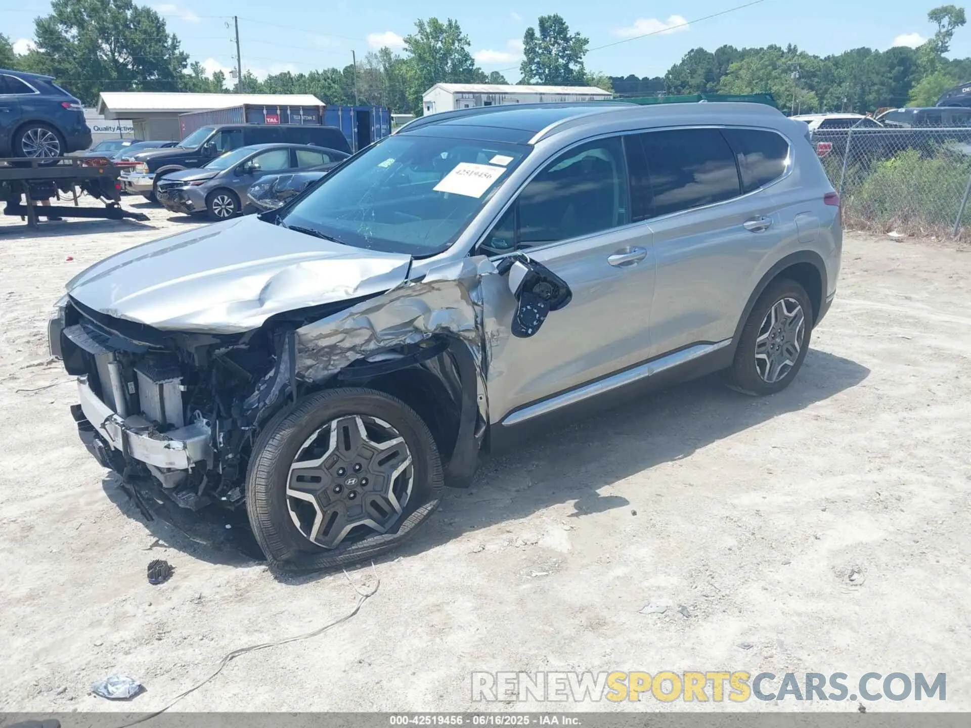 2 Photograph of a damaged car 5NMS4DAL8MH356537 HYUNDAI SANTA FE 2021