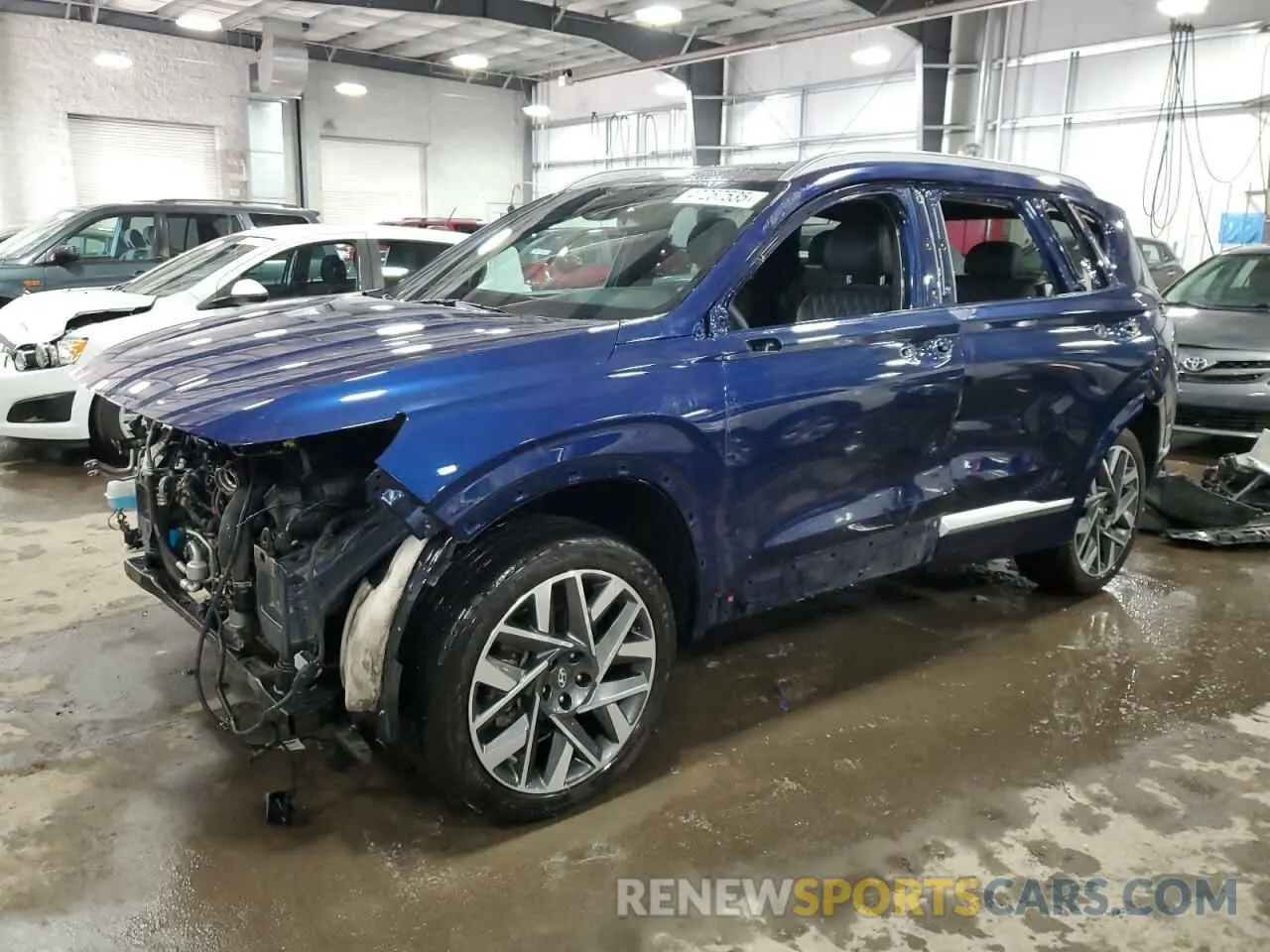 1 Photograph of a damaged car 5NMS5DAL9MH355443 HYUNDAI SANTA FE 2021