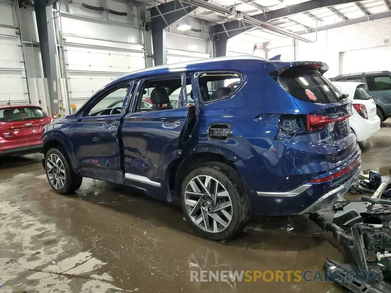 2 Photograph of a damaged car 5NMS5DAL9MH355443 HYUNDAI SANTA FE 2021