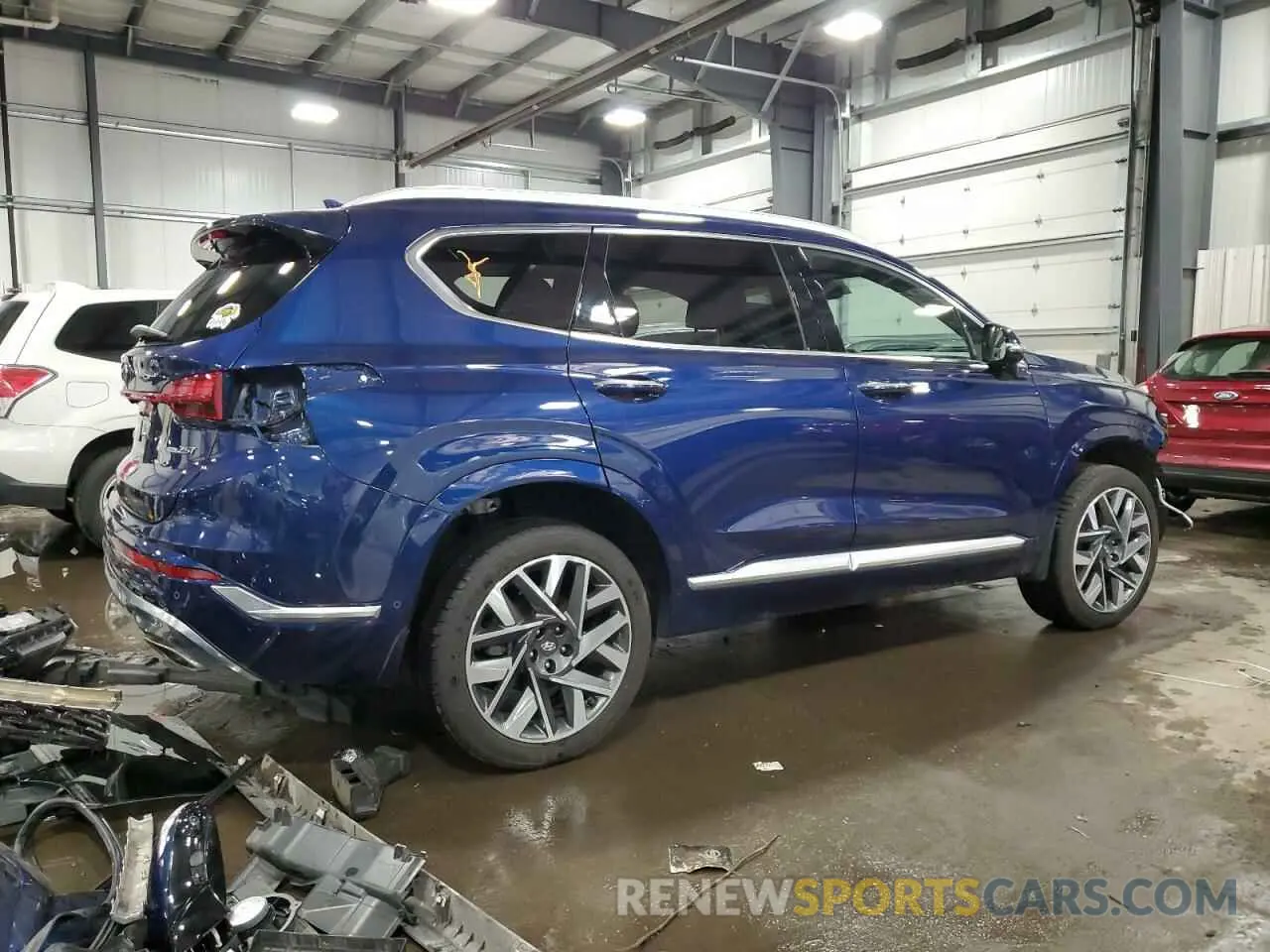 3 Photograph of a damaged car 5NMS5DAL9MH355443 HYUNDAI SANTA FE 2021