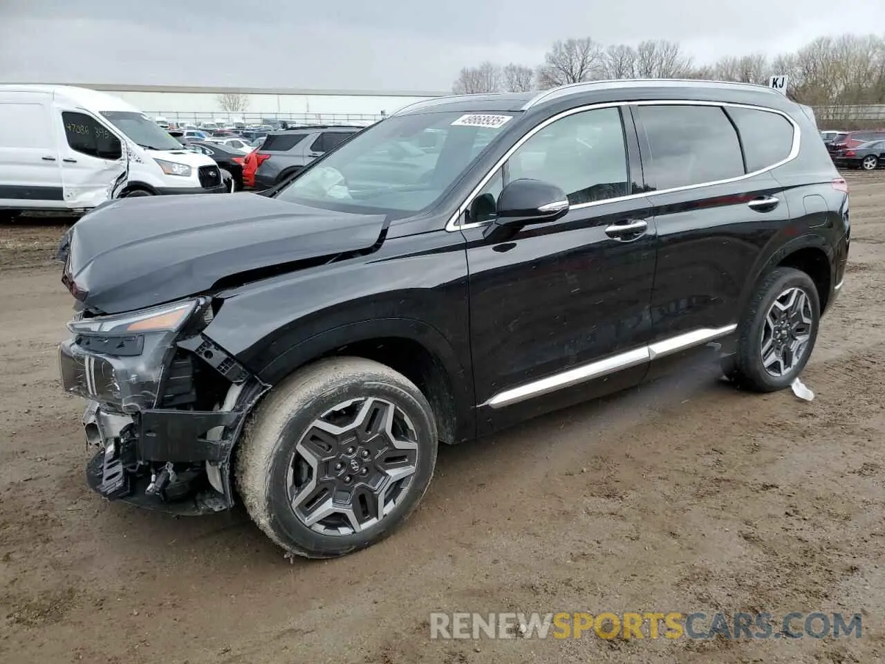 1 Photograph of a damaged car 5NMS5DALXMH347254 HYUNDAI SANTA FE 2021