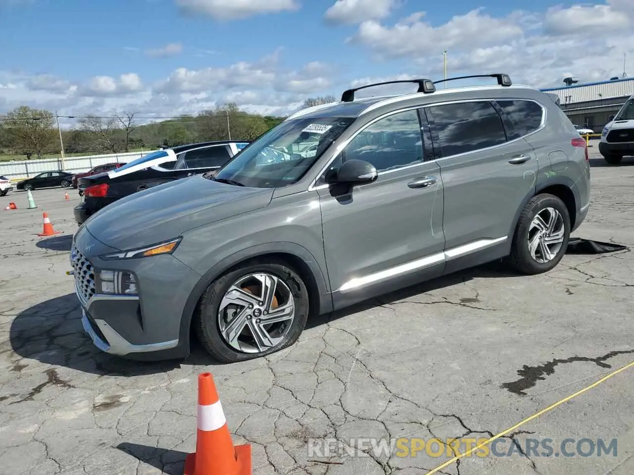 1 Photograph of a damaged car 5NMS64AJ3MH350296 HYUNDAI SANTA FE 2021