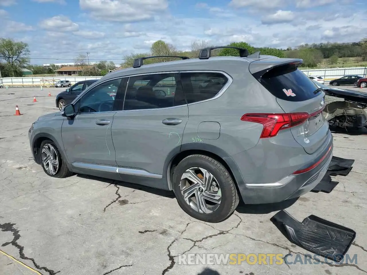 2 Photograph of a damaged car 5NMS64AJ3MH350296 HYUNDAI SANTA FE 2021
