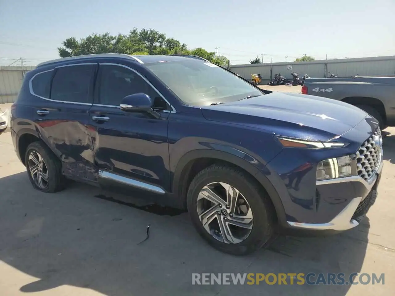 4 Photograph of a damaged car 5NMS64AJ6MH296556 HYUNDAI SANTA FE 2021