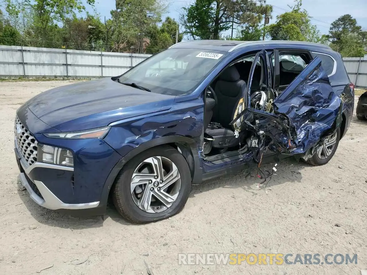 1 Photograph of a damaged car 5NMS64AJ7MH340032 HYUNDAI SANTA FE 2021