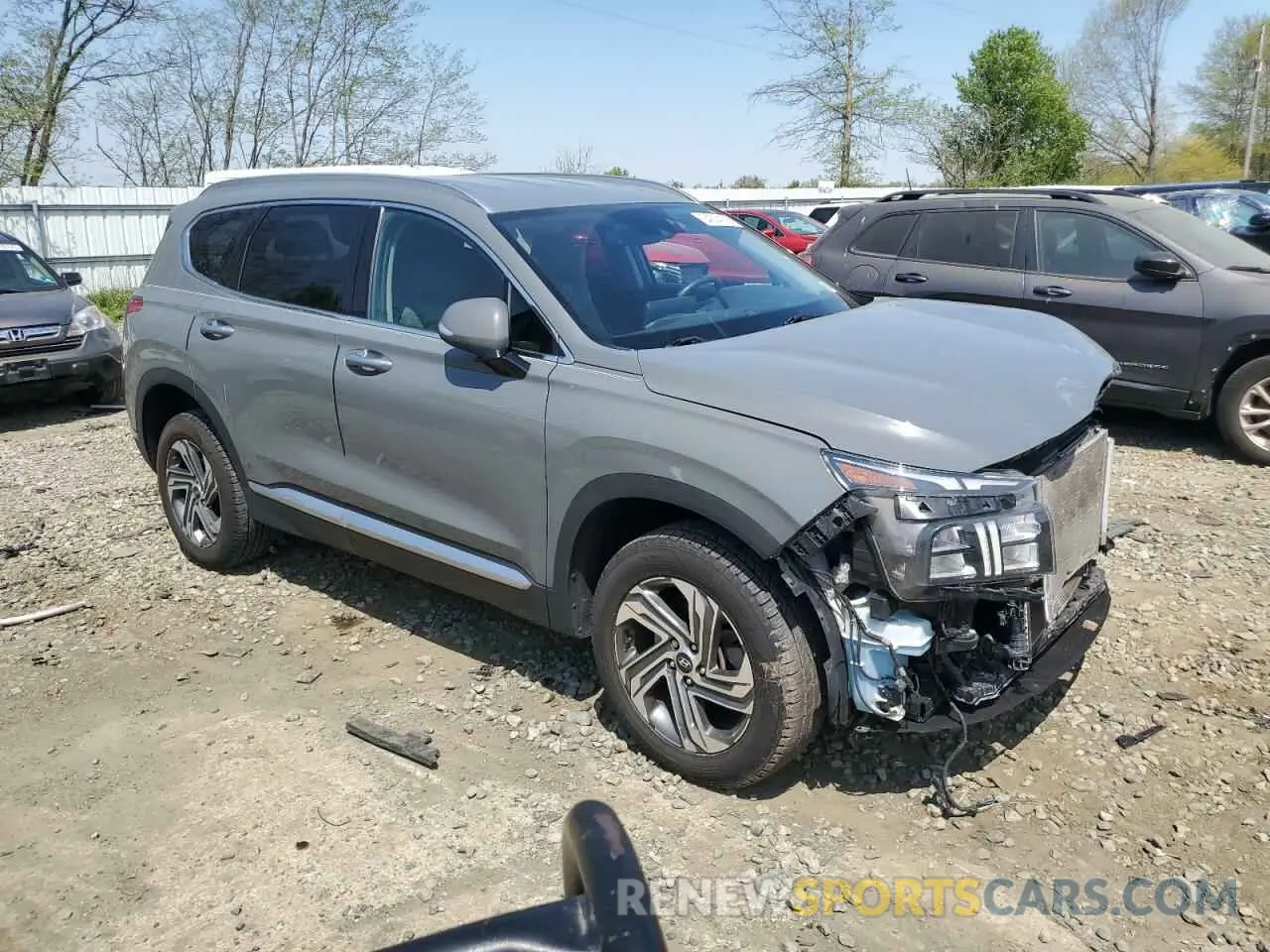 4 Photograph of a damaged car 5NMS6DAJ0MH358792 HYUNDAI SANTA FE 2021