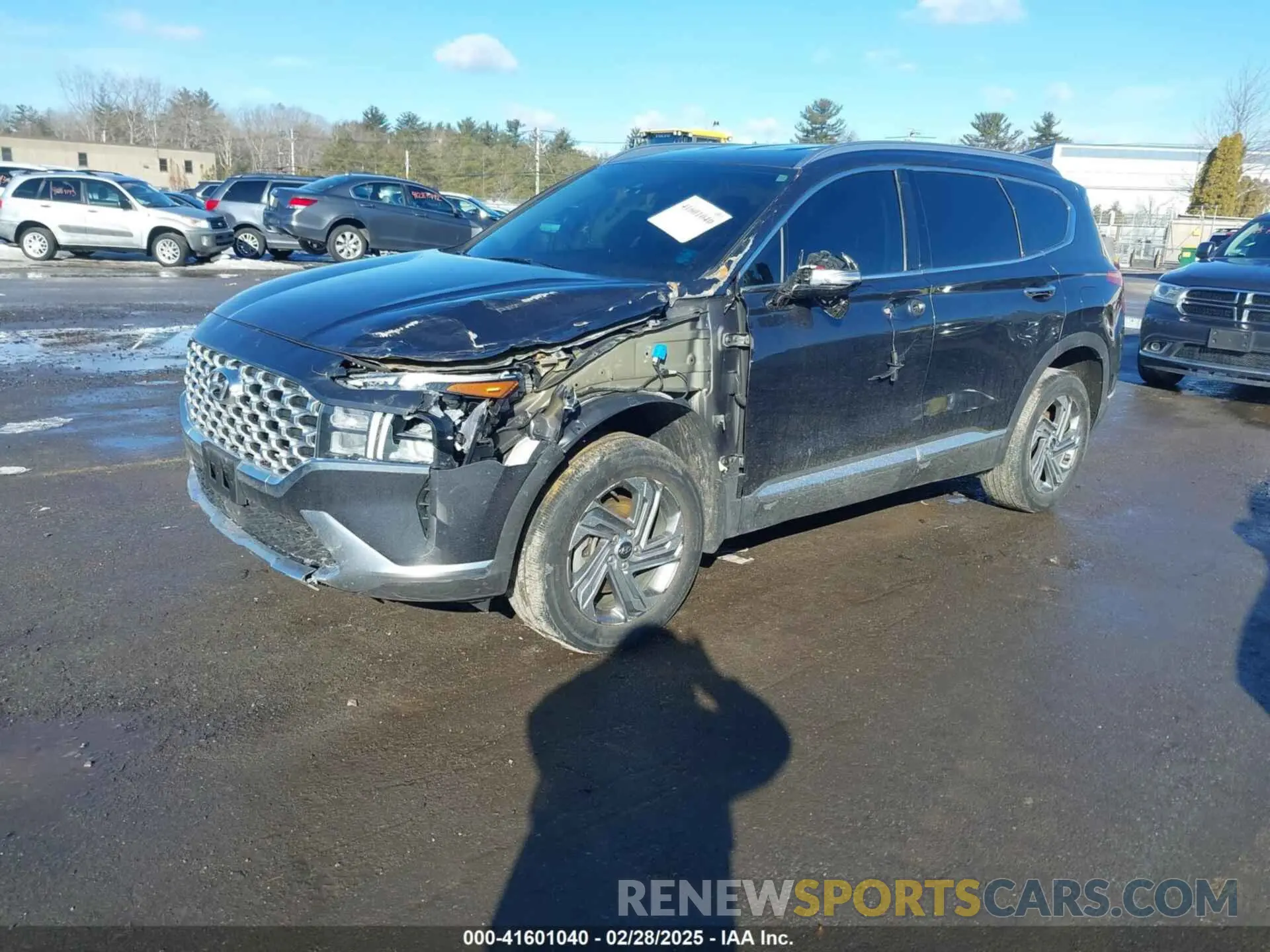 2 Photograph of a damaged car 5NMS6DAJ1MH342715 HYUNDAI SANTA FE 2021