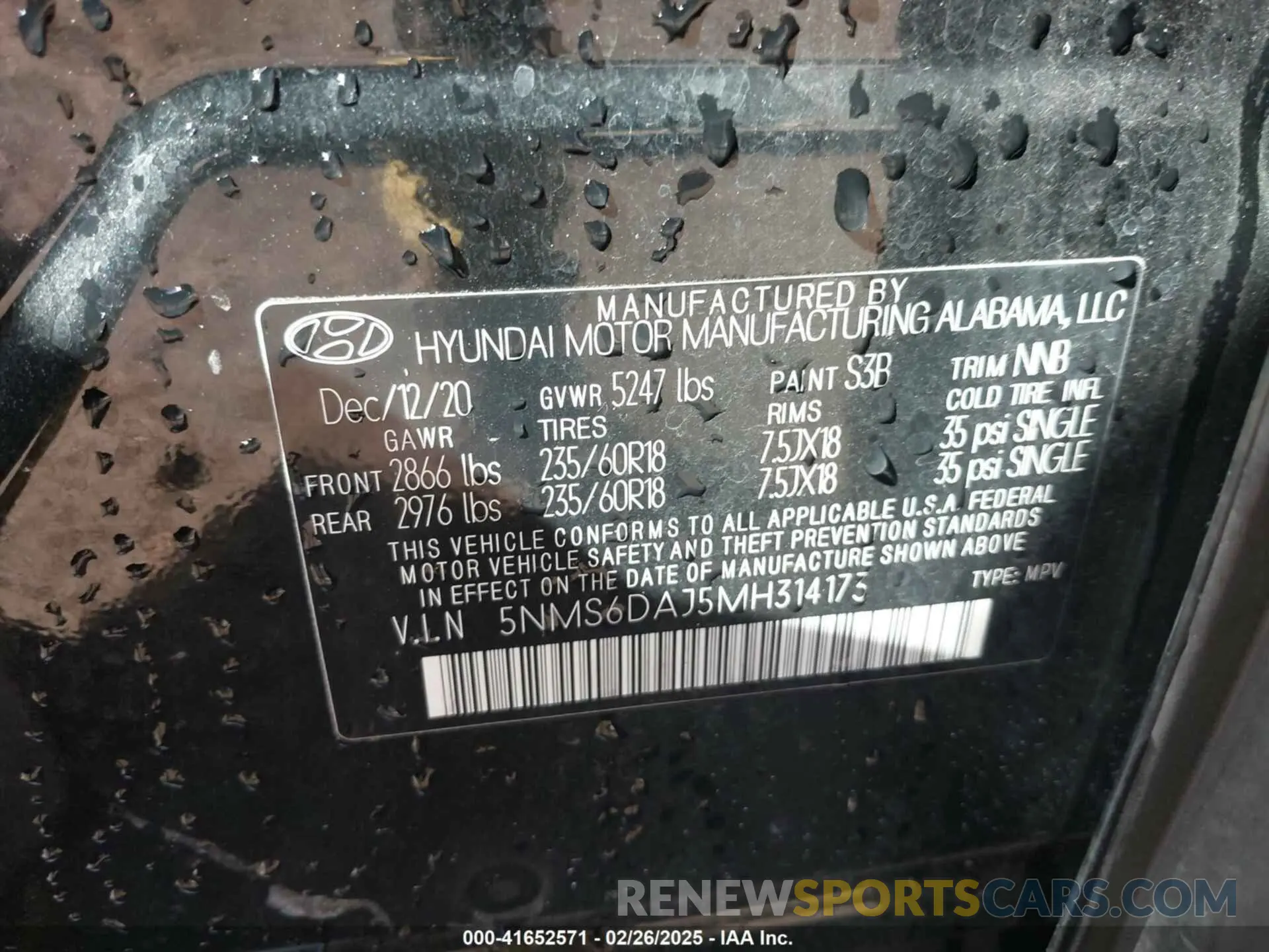 9 Photograph of a damaged car 5NMS6DAJ5MH314173 HYUNDAI SANTA FE 2021