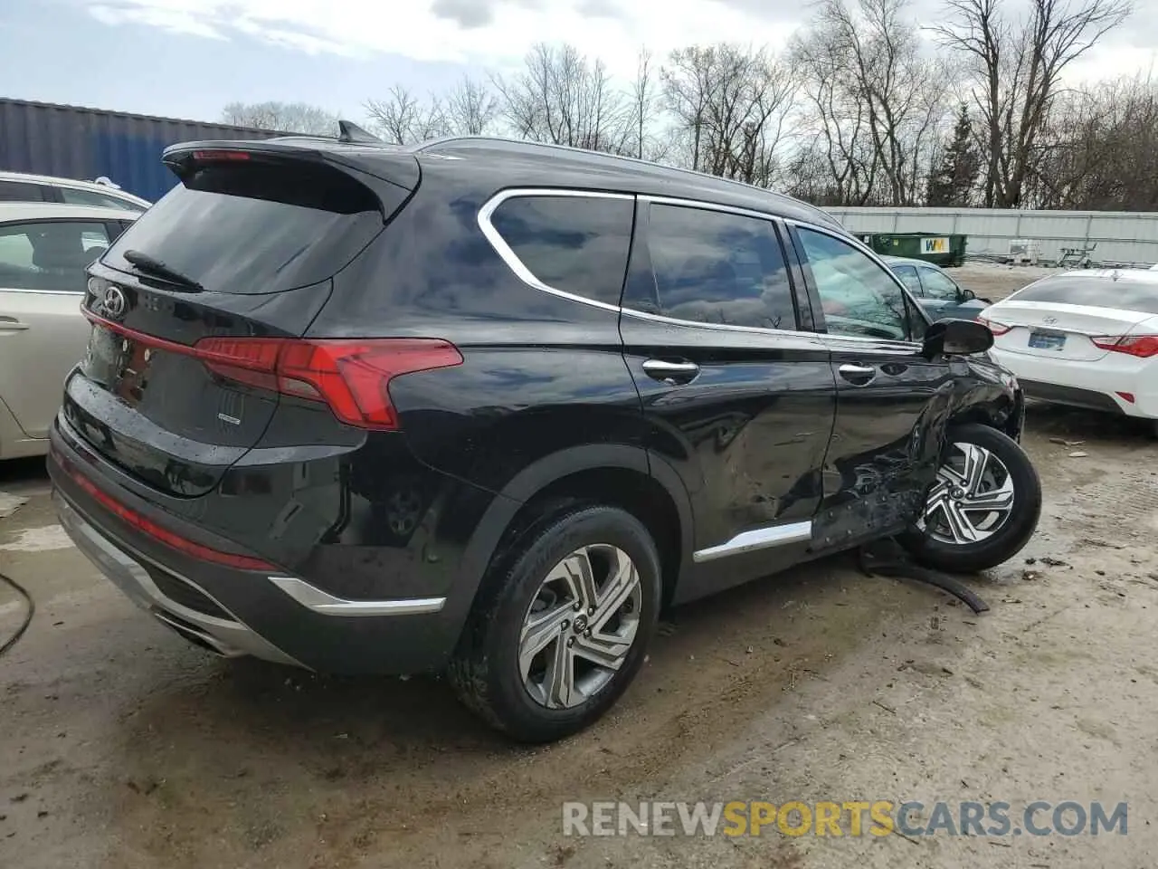 3 Photograph of a damaged car 5NMS6DAJ7MH351032 HYUNDAI SANTA FE 2021