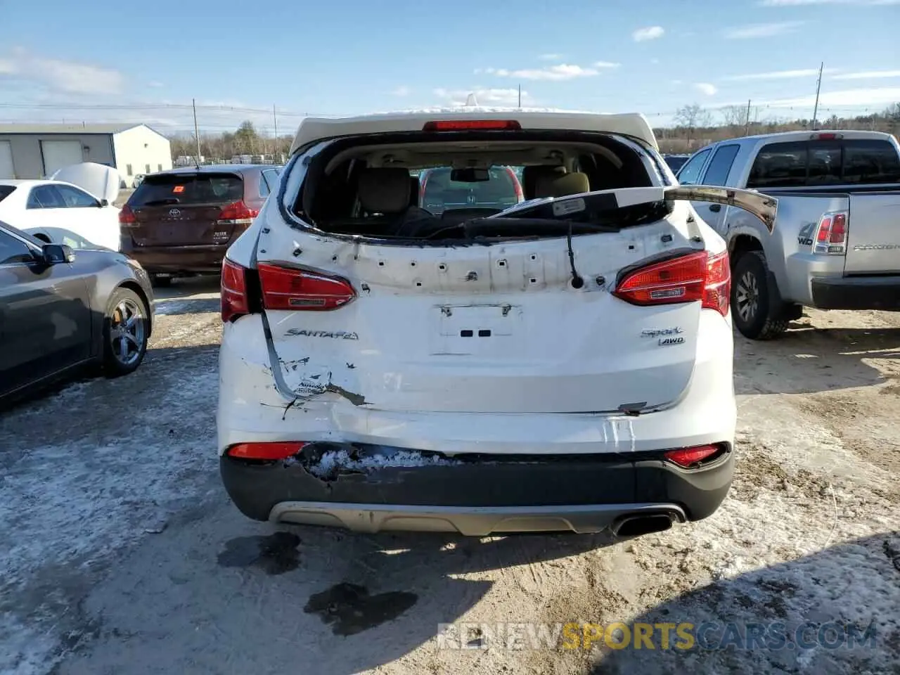 6 Photograph of a damaged car 5XYZUDLB5DG123325 HYUNDAI SANTA FE 2021