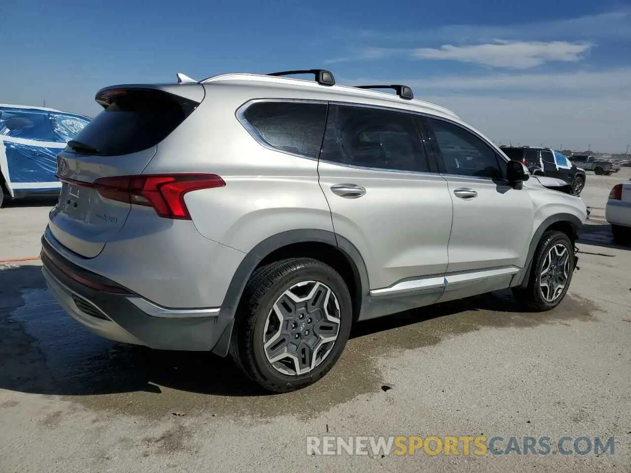 3 Photograph of a damaged car KM8S5DA13MU013635 HYUNDAI SANTA FE 2021