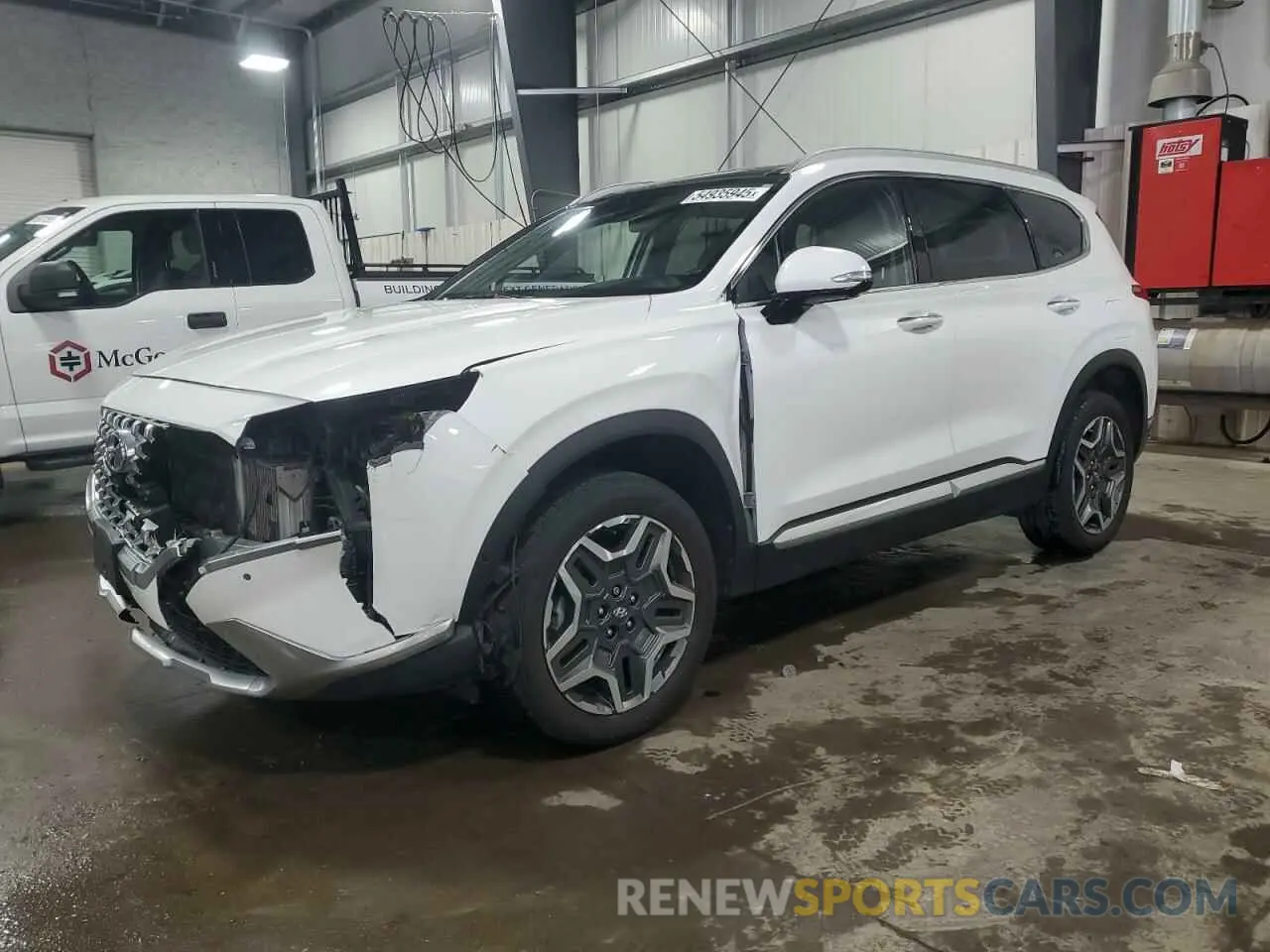 1 Photograph of a damaged car KM8S5DA19MU004843 HYUNDAI SANTA FE 2021