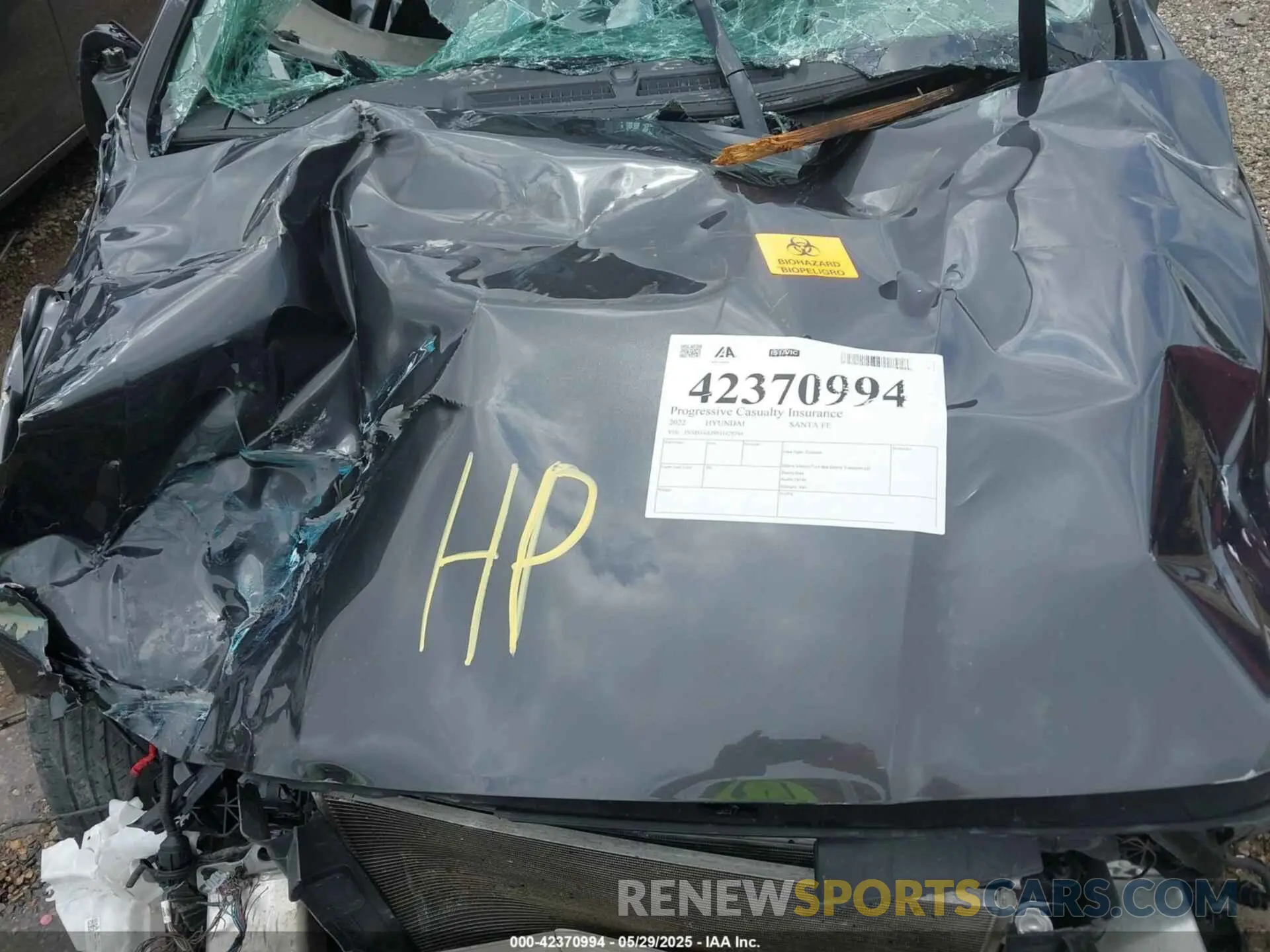 10 Photograph of a damaged car 5NMS14AJ9NH429794 HYUNDAI SANTA FE 2022