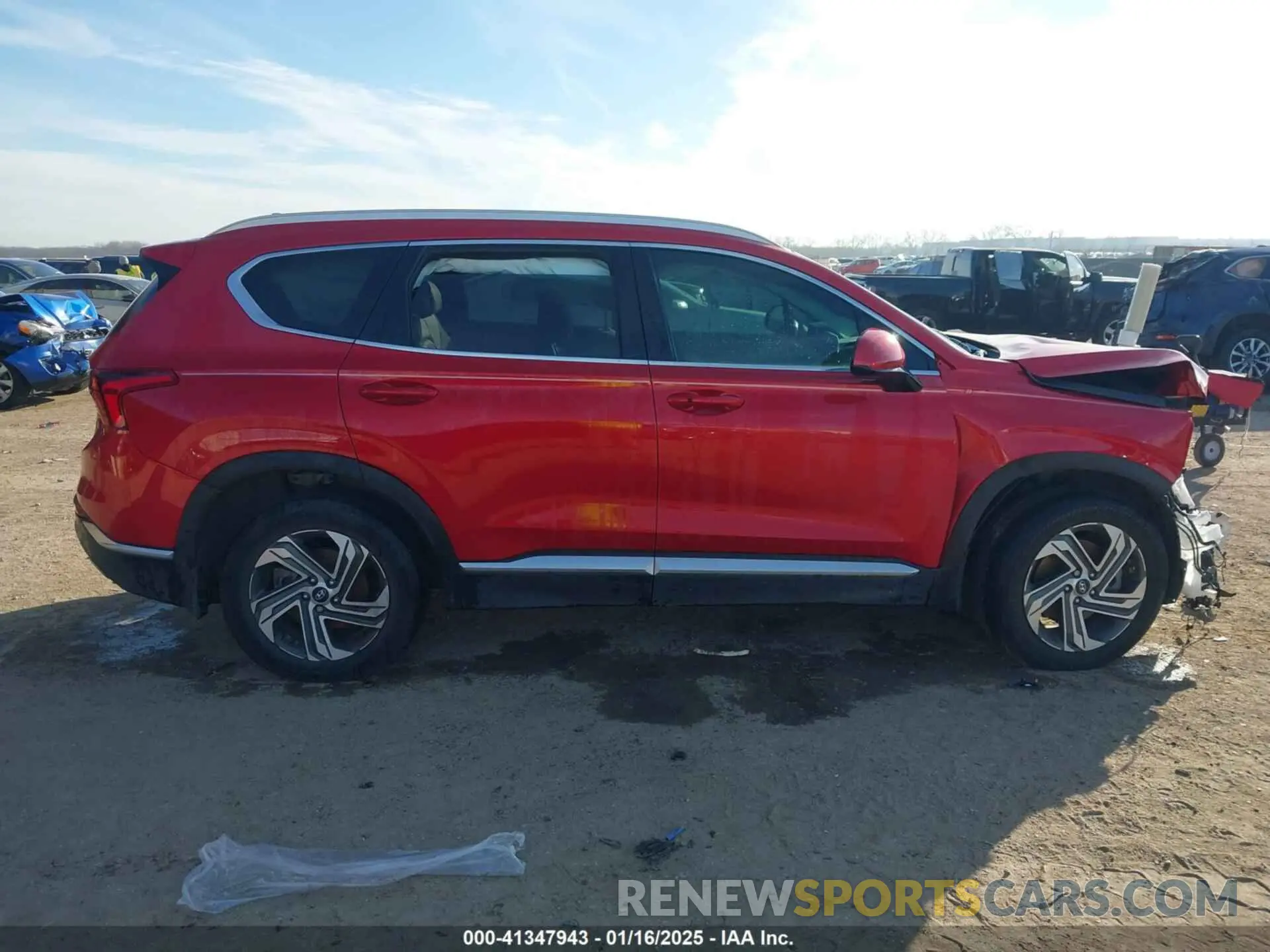 13 Photograph of a damaged car 5NMS24AJ0NH389991 HYUNDAI SANTA FE 2022