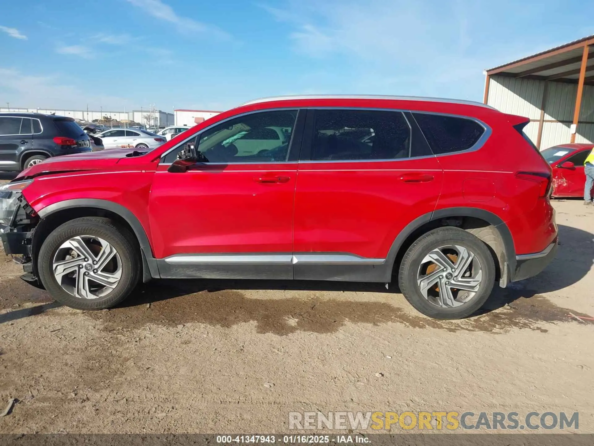 14 Photograph of a damaged car 5NMS24AJ0NH389991 HYUNDAI SANTA FE 2022