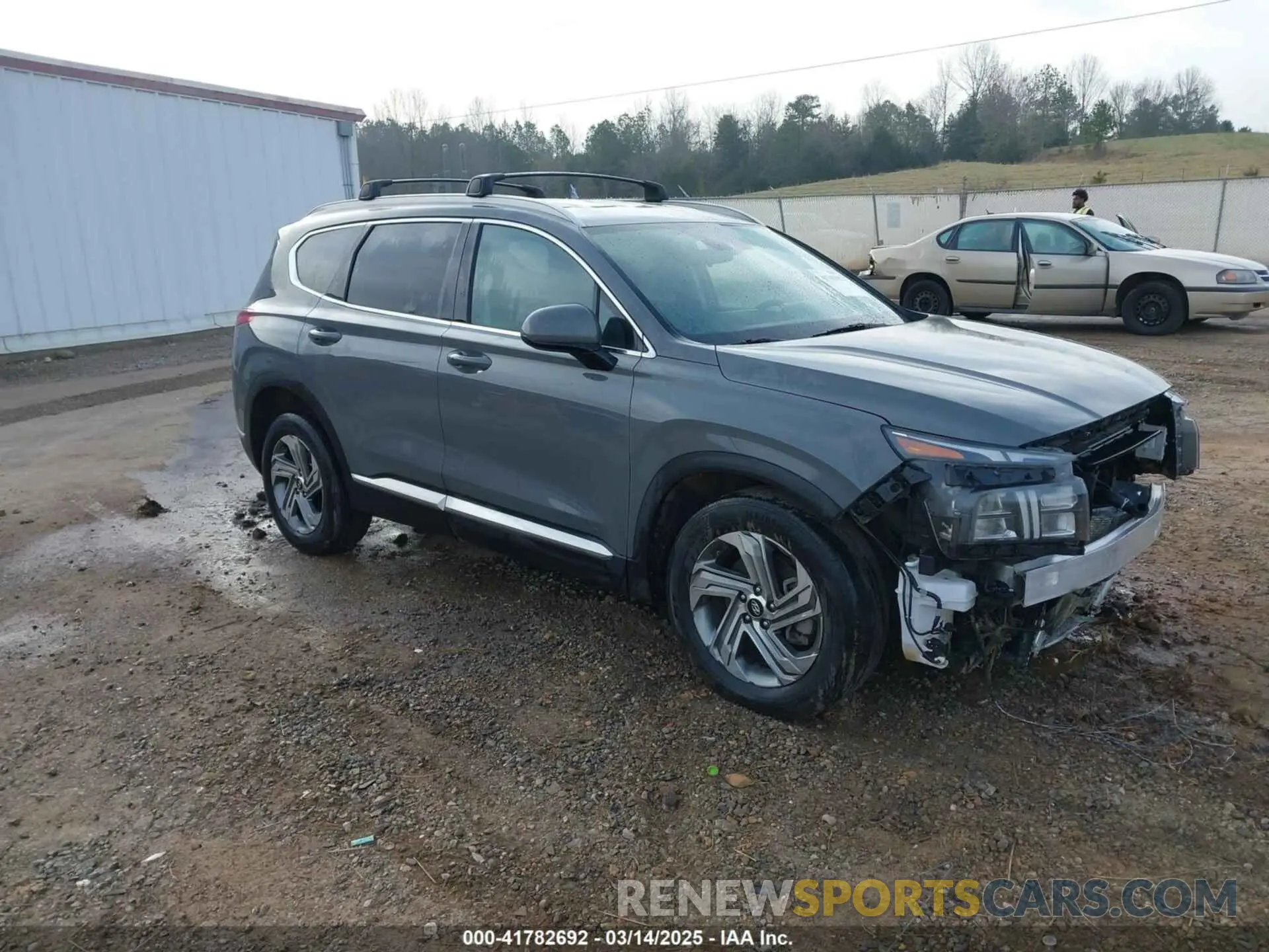 1 Photograph of a damaged car 5NMS24AJ0NH442771 HYUNDAI SANTA FE 2022