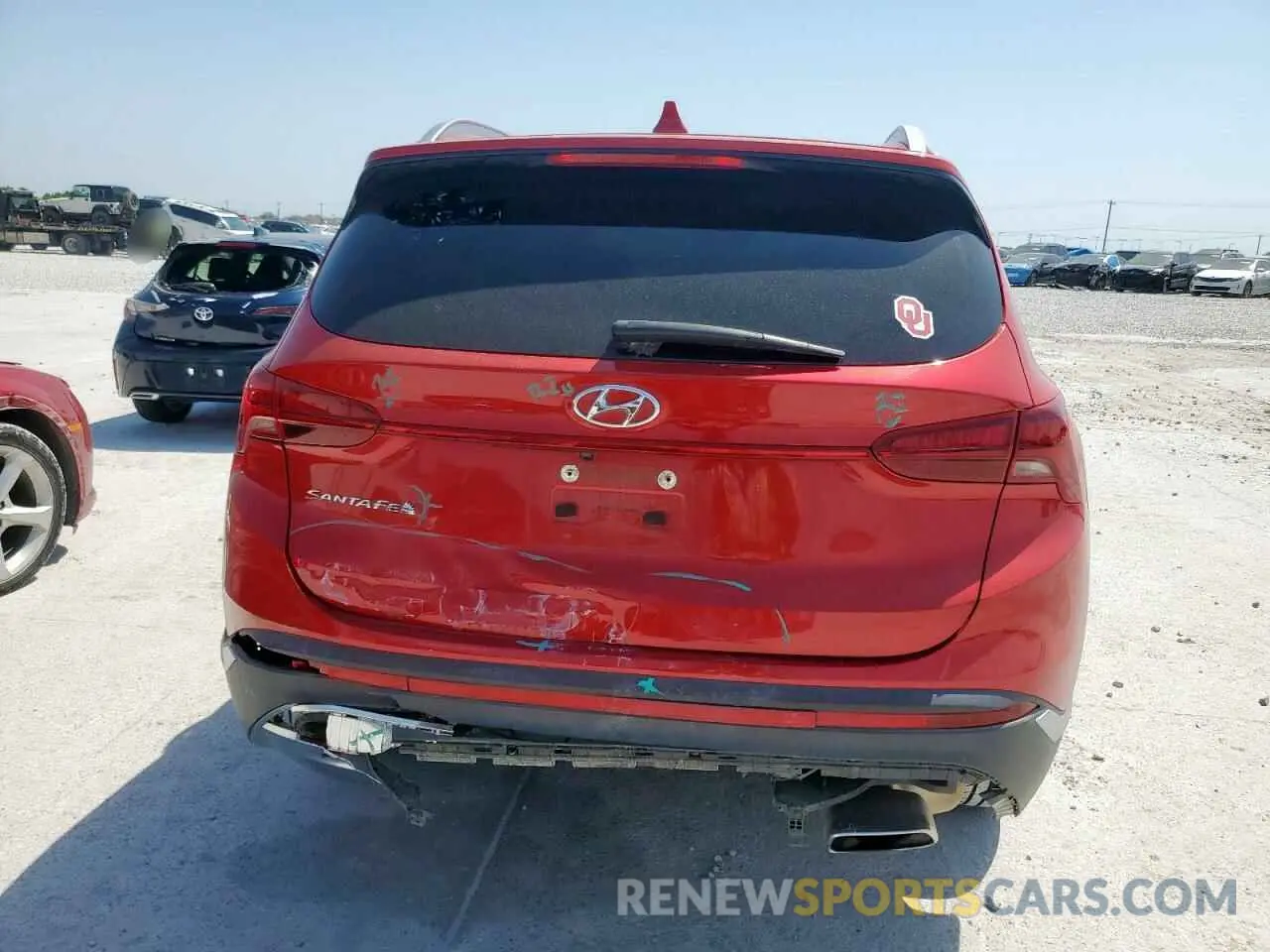 6 Photograph of a damaged car 5NMS24AJ0NH450644 HYUNDAI SANTA FE 2022