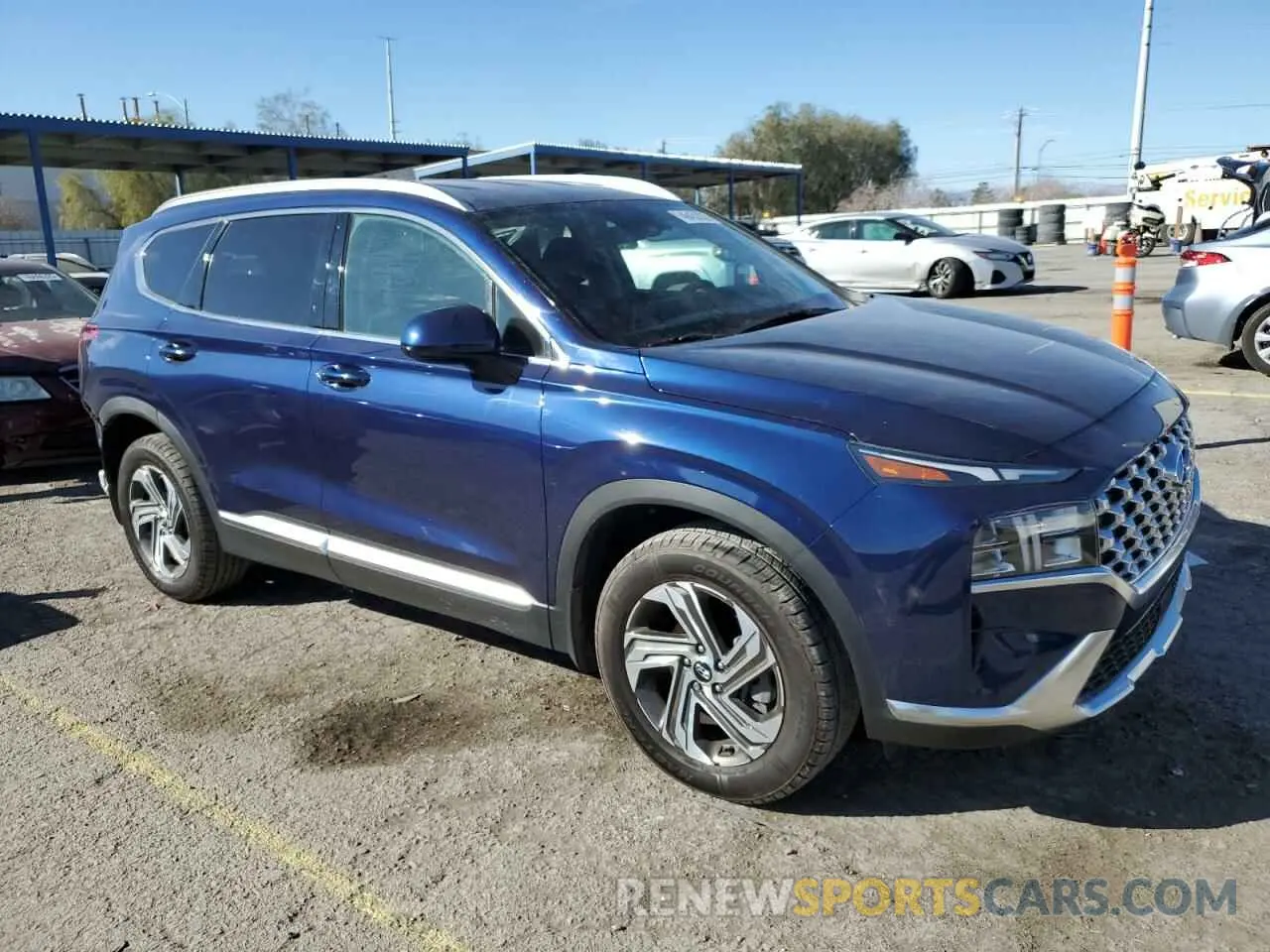 4 Photograph of a damaged car 5NMS24AJ1NH429835 HYUNDAI SANTA FE 2022