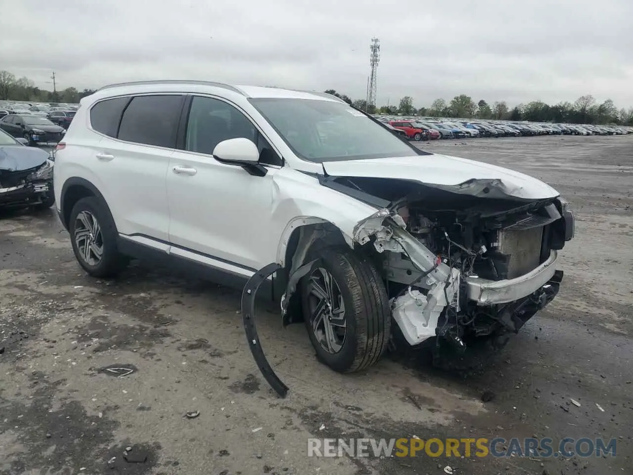 4 Photograph of a damaged car 5NMS24AJ1NH476217 HYUNDAI SANTA FE 2022